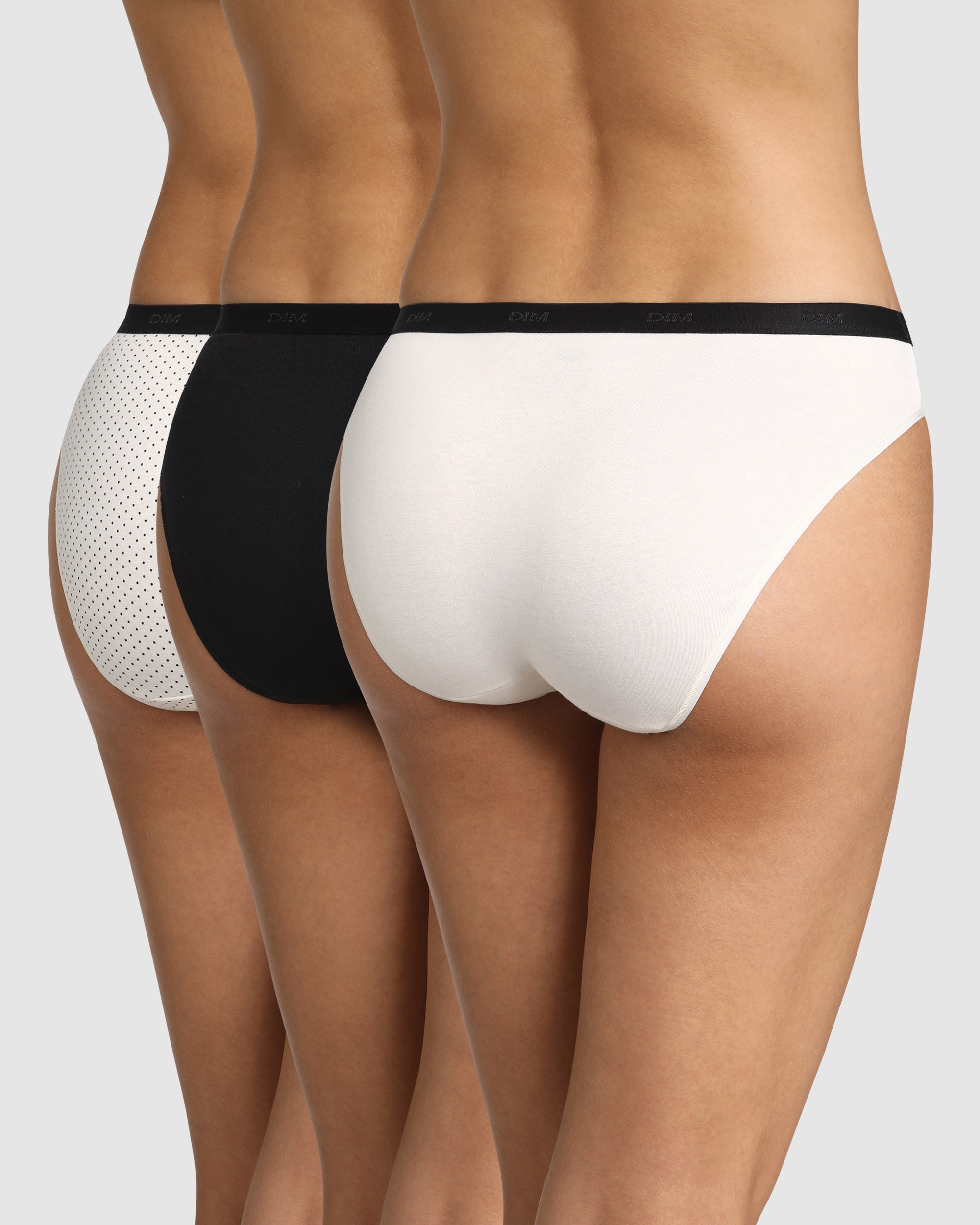 Pack de 3 bragas de algodón elástico estampadas - Dim - Multicolor Multicolor-2