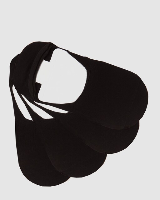 Imagen 0 de Pack de dos pares de pinkies de hombre en color negro con refuerzo de silicona