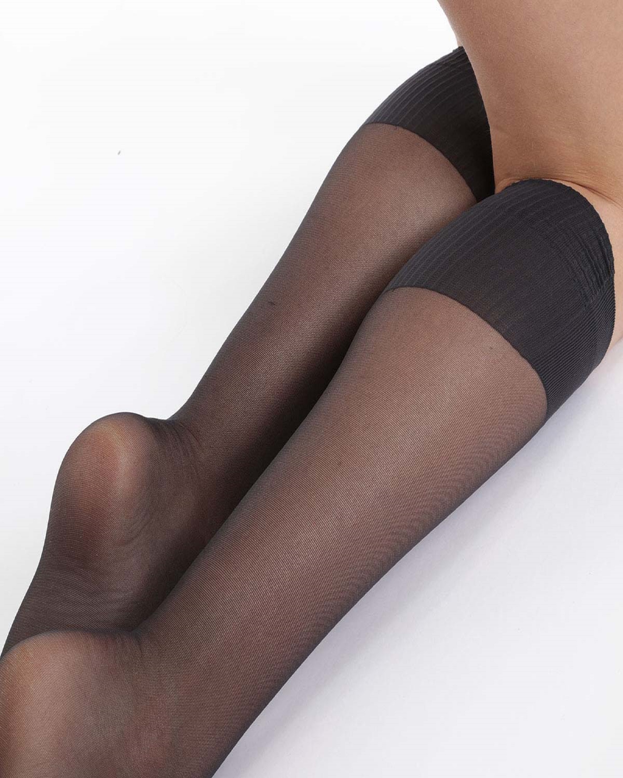 Minimedias de 2 unidades absolu flex 20 deniers con ajuste perfecto - Dim - Negro Negro-2