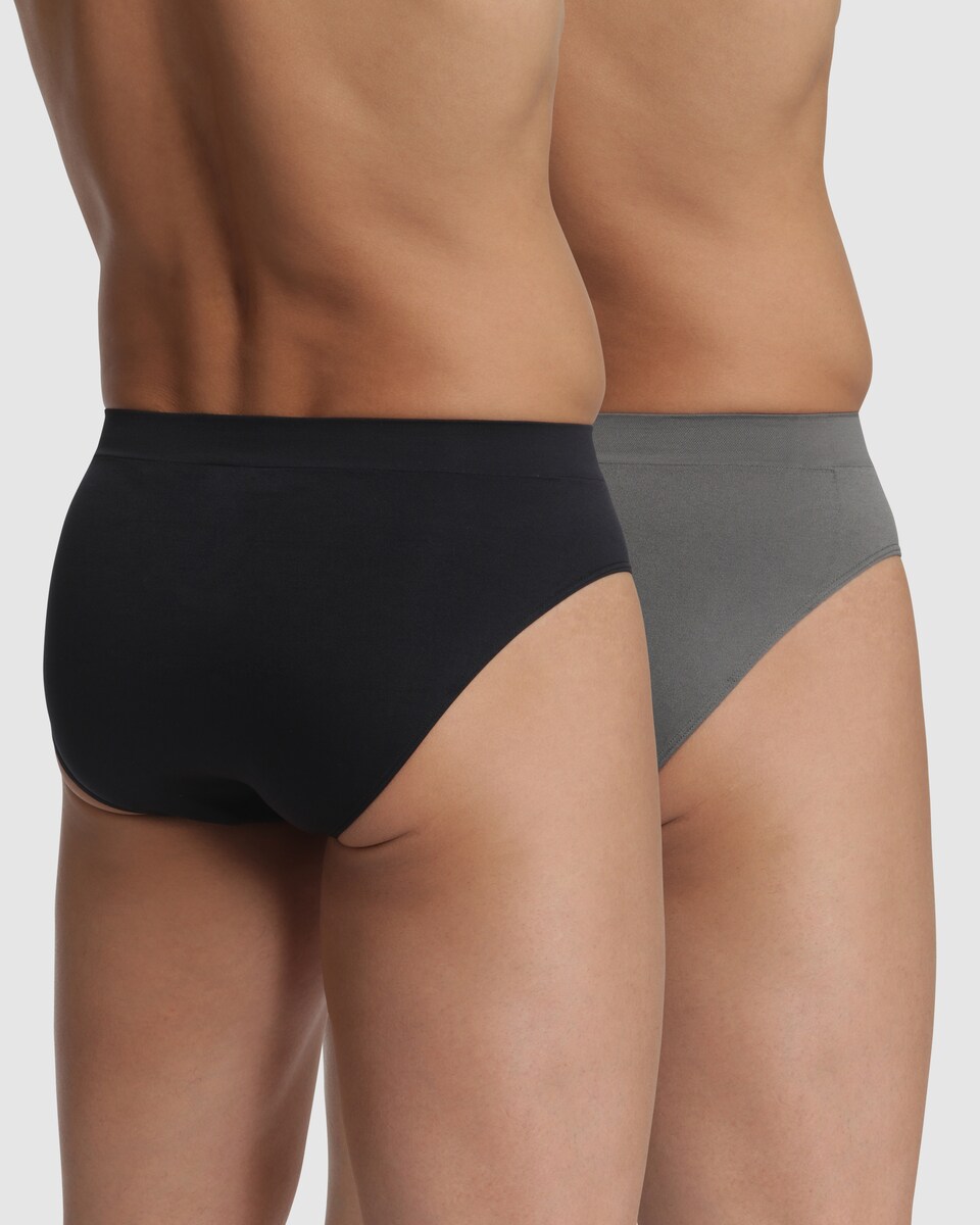 Pack de dos slips de hombre sin costuras en varios colores · Dim · El
