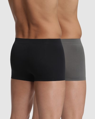 Pack de dos bóxers de punto de hombre sin costuras en varios