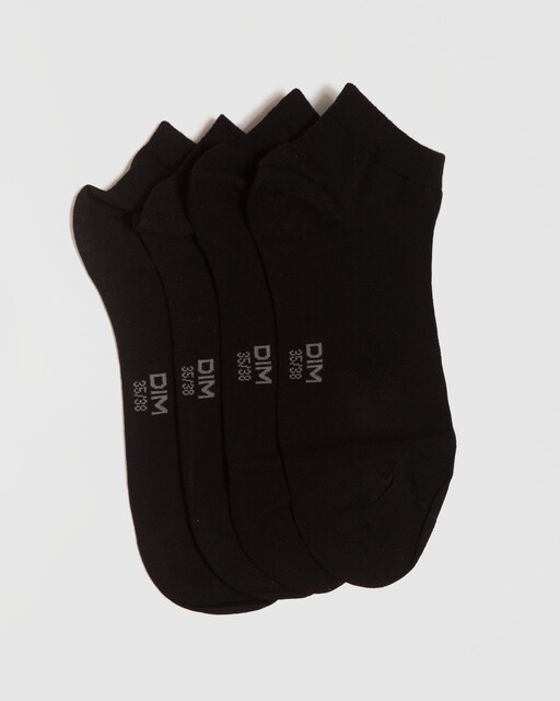 Imagen 0 de Pack de 2 calcetines tobilleros de mujer invisibles de algodón