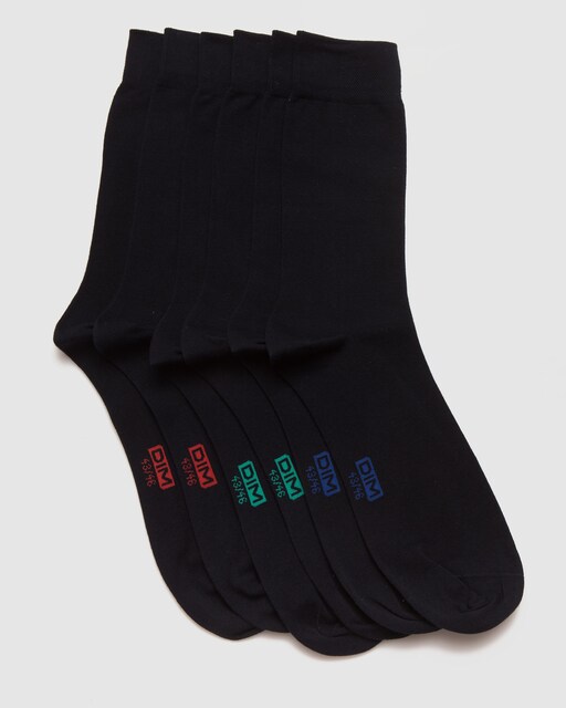 Imagen 0 de Pack de tres pares de calcetines de hombre cortos en color azul marino