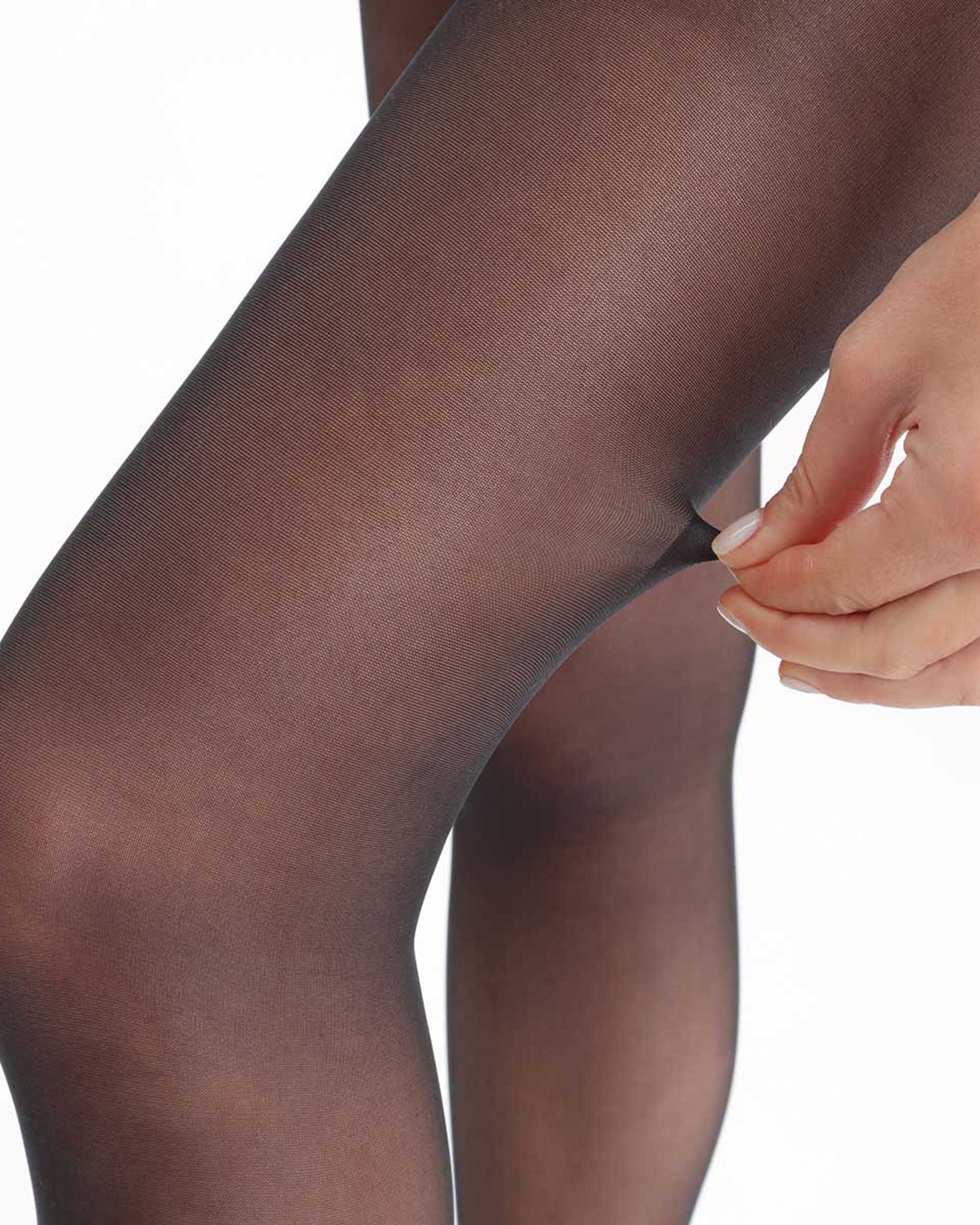 Panty de compresión perfect contention transparente piernas cansadas - Dim - Azul marino Negro-3