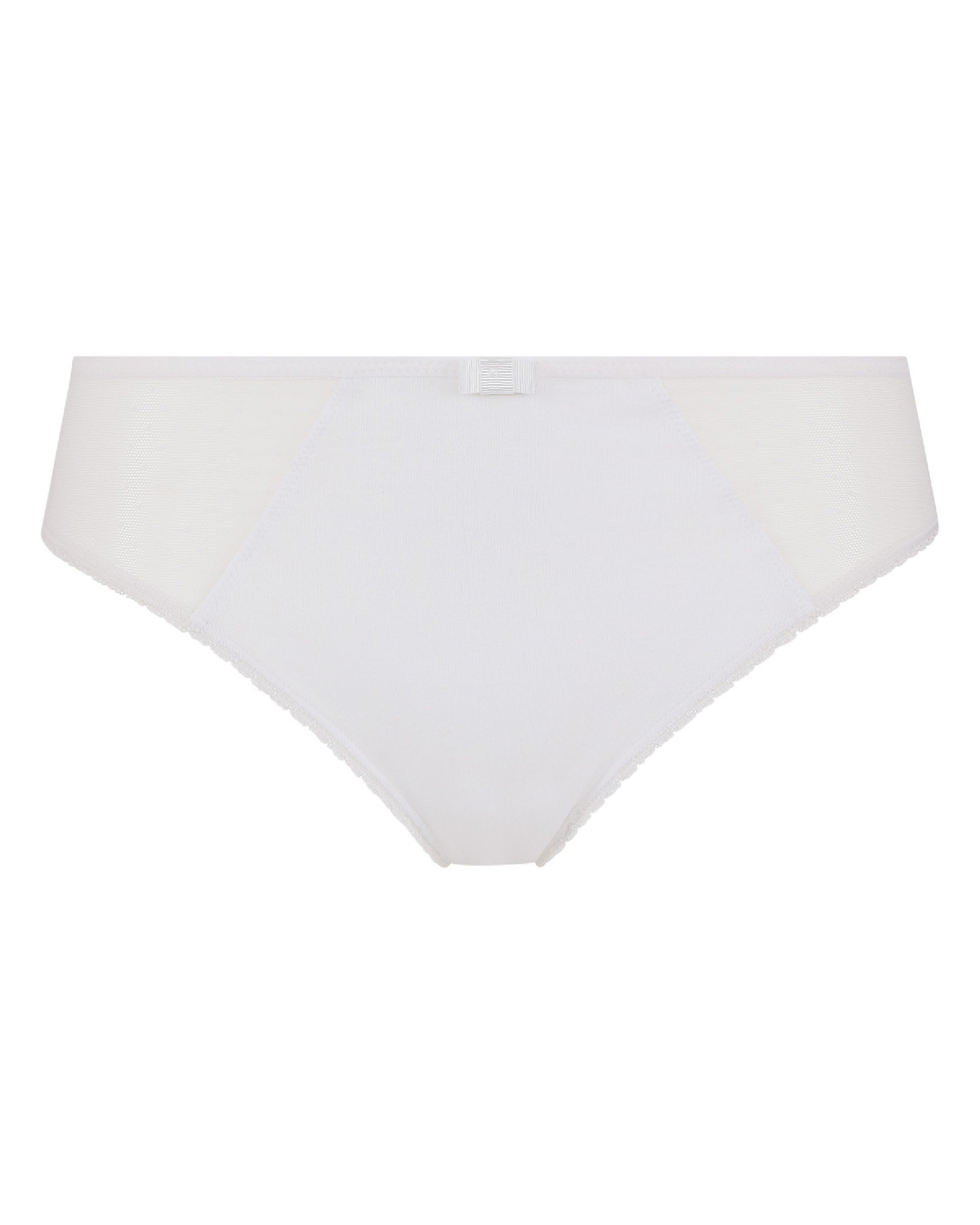 Braga clásica generous de algodón orgánico con costados de malla - Dim - Blanco Blanco-3