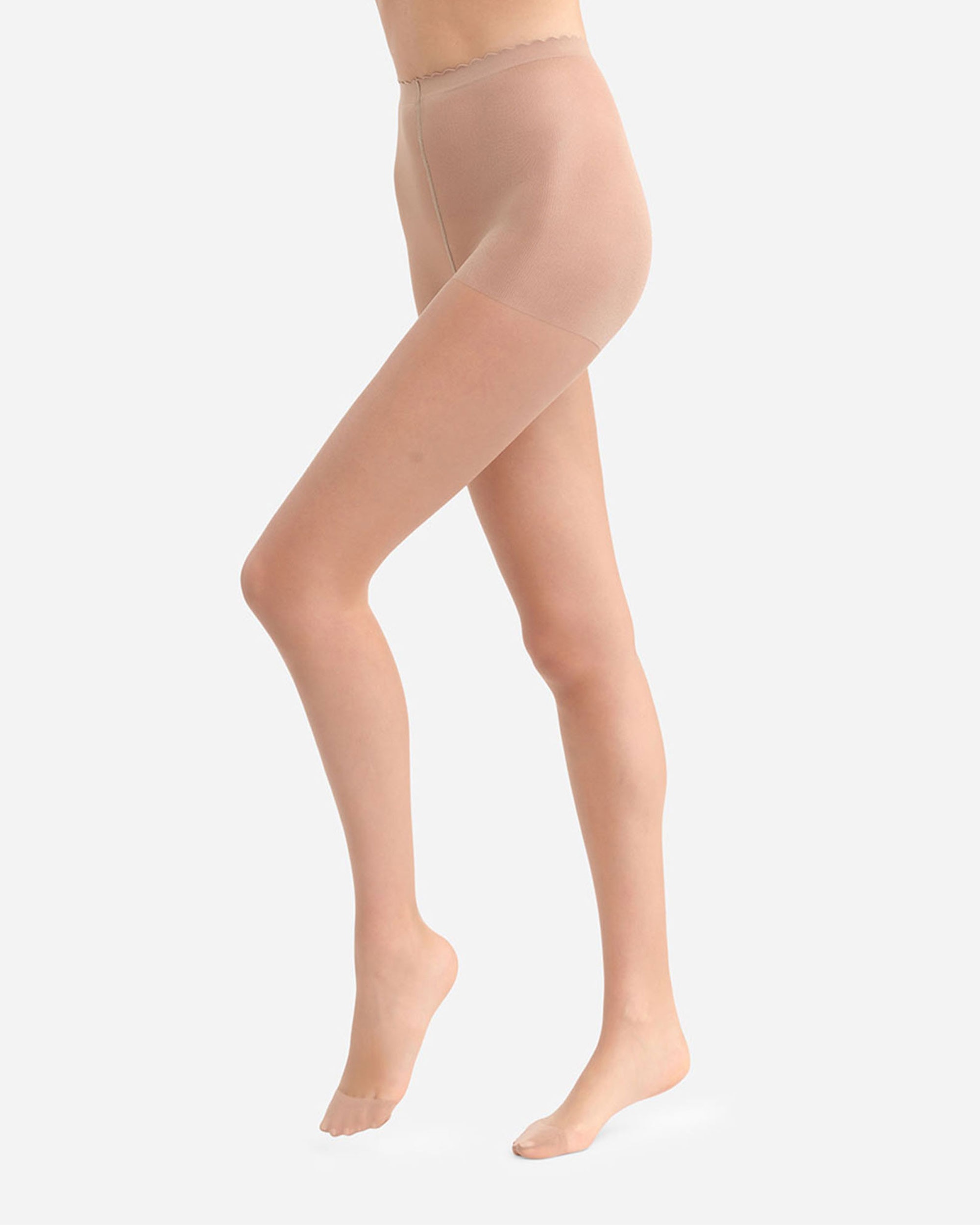 Panty transparente con puntera reforzada con stop malla - Dim - Maquillaje Maquillaje-1
