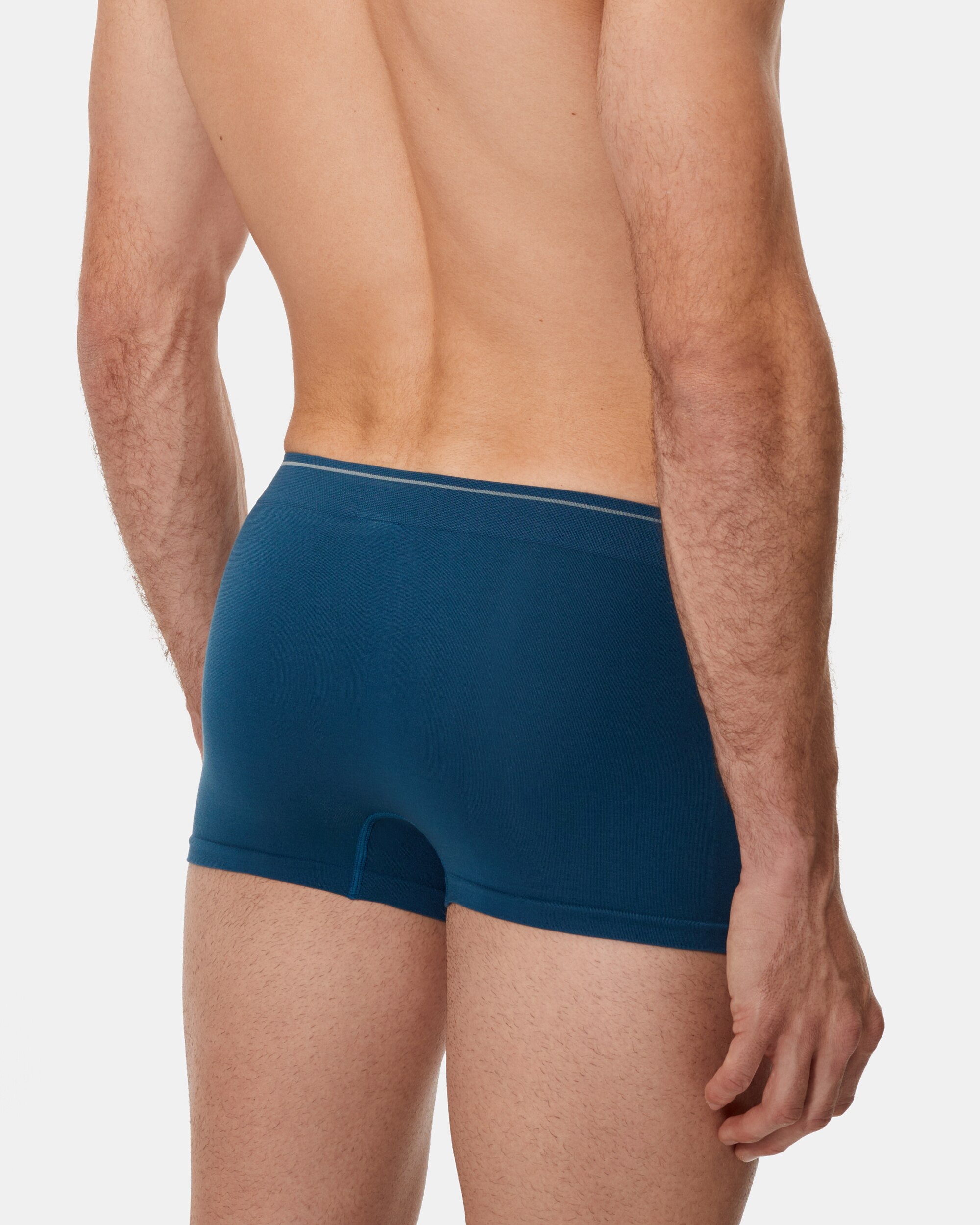 Pack de dos bóxers de punto de hombre sin costuras en tonos azules - Dim - Rojo Rojo-3
