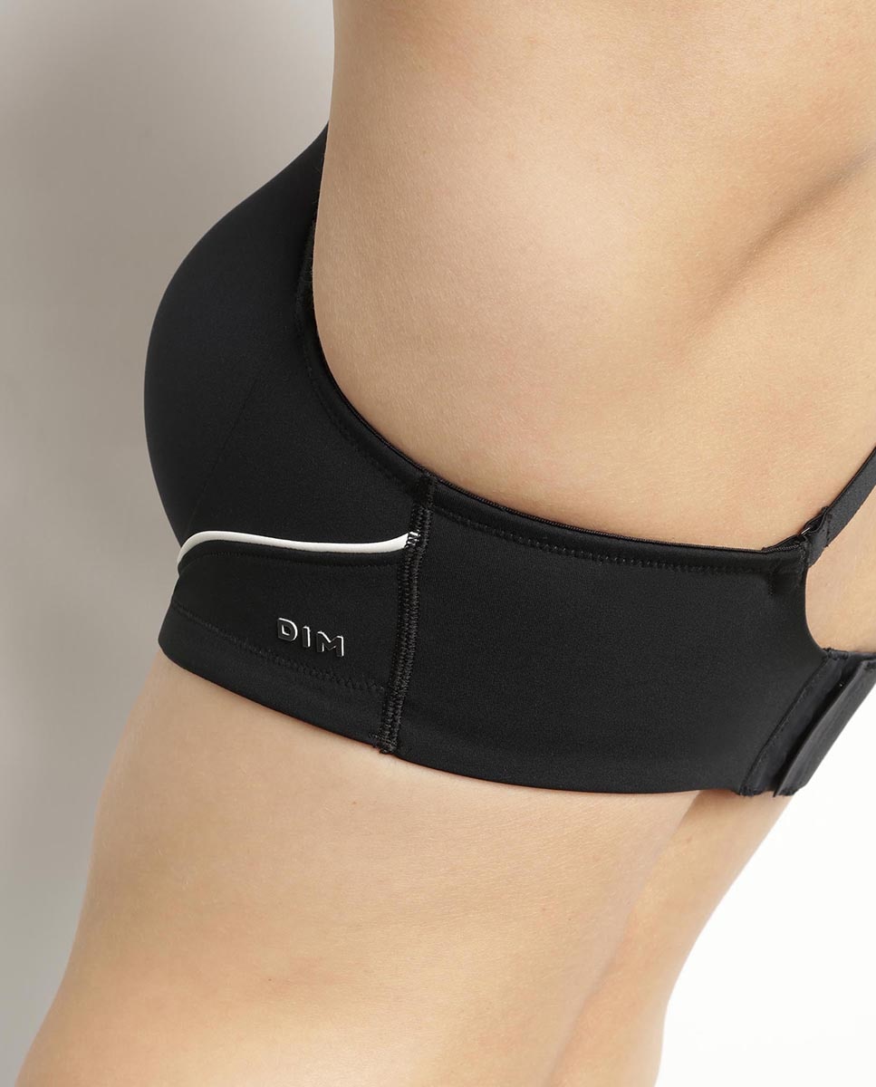 Sujetador deportivo con copas moldeadas - Dim - Negro Negro-4