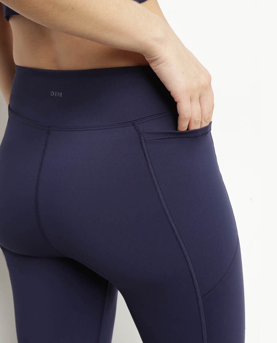 Legging deportivo moldeador largo 7/8 - Dim - Azul marino Azul marino-4
