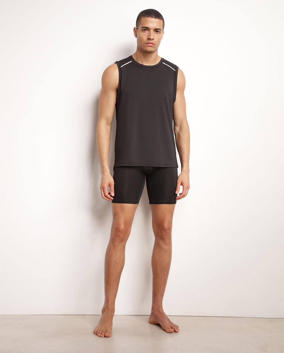 Imagen 3 de Camiseta de hombre sin mangas deportiva - Dim - Negro Negro
