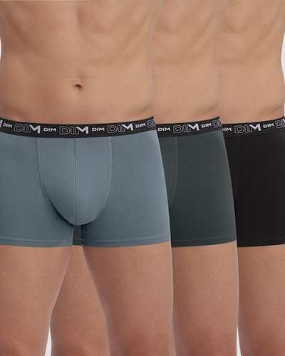 Pack de 3 bóxers de algodón elástico de estilo básico Multic