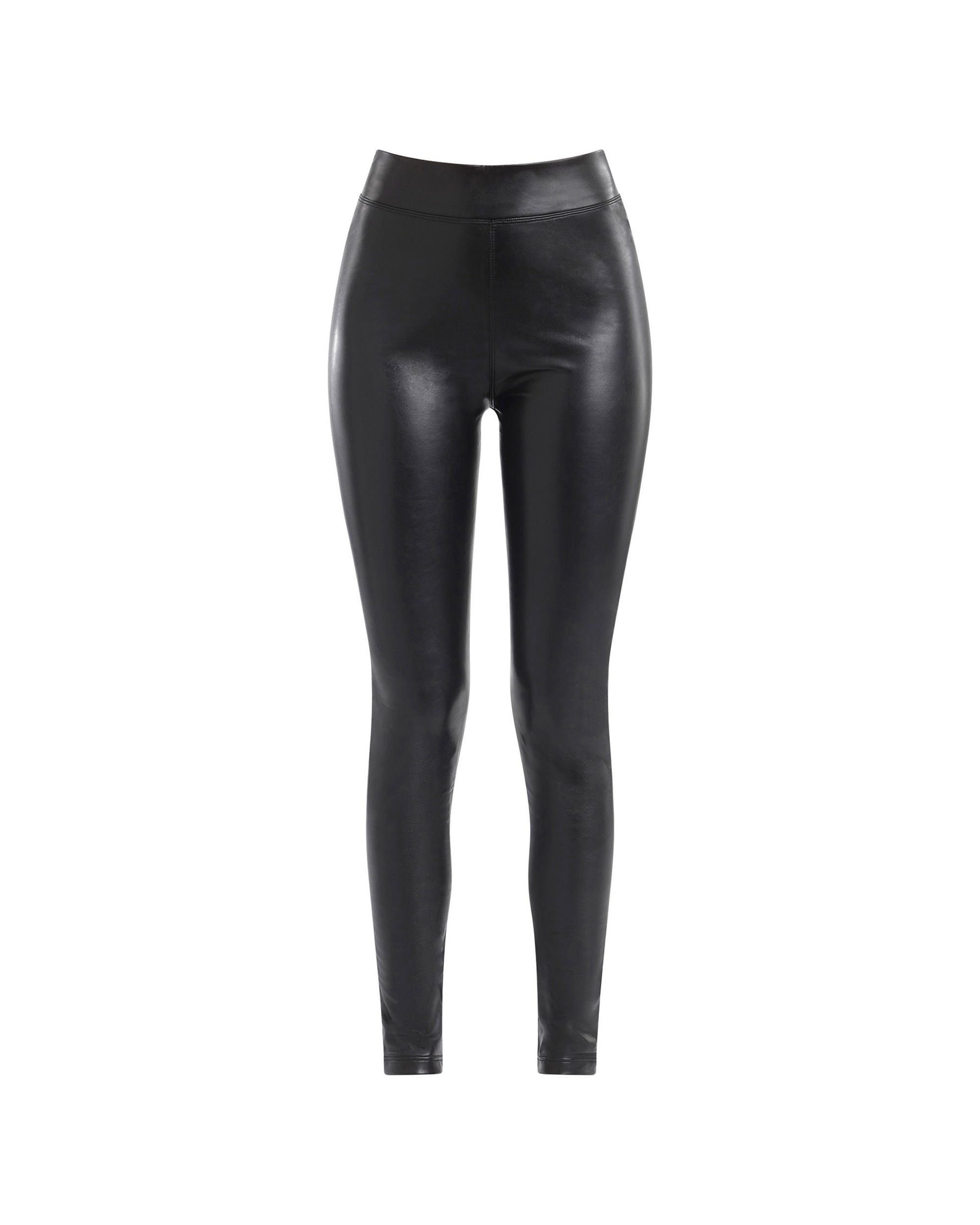 Legging de mujer efecto cuero - Dim - Negro Negro-3