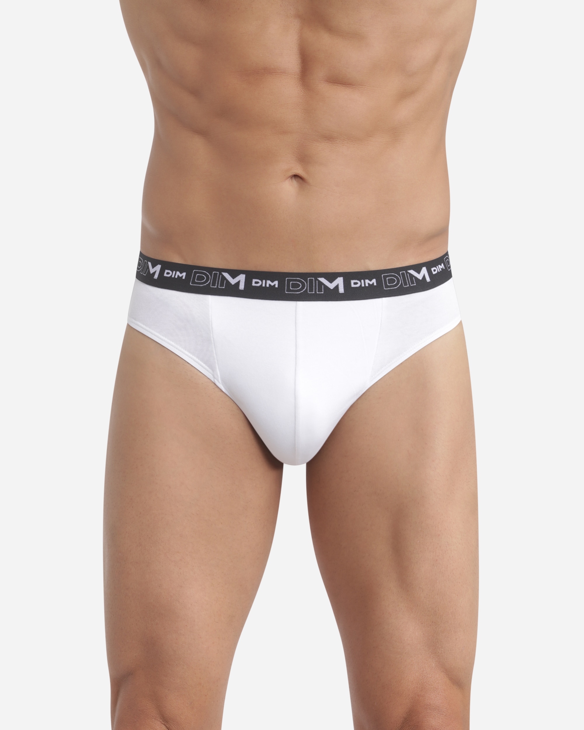 Pack de dos slips de hombre de algodón elástico estilo básico color varios colores - Dim - Negro Negro-3