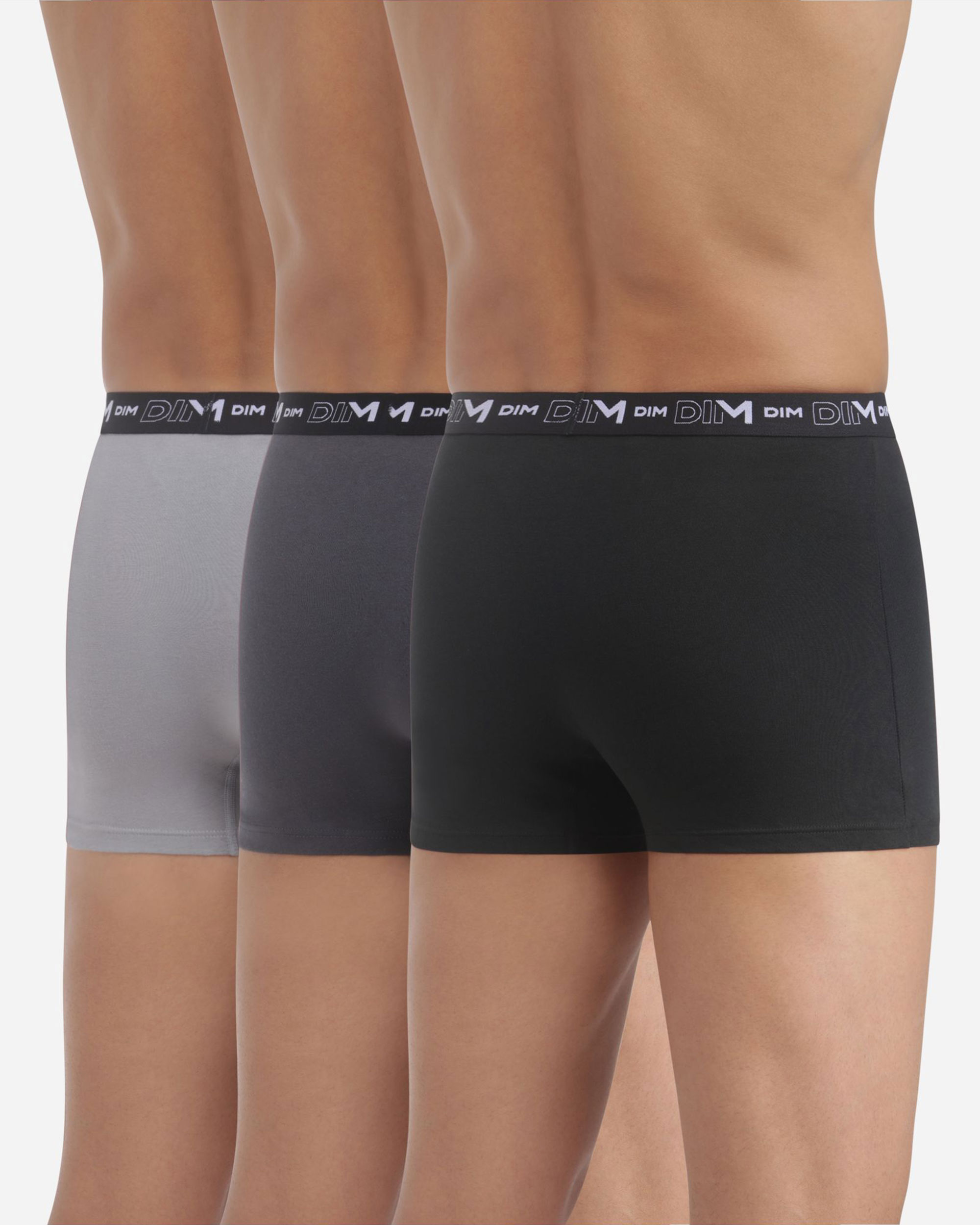 Pack de tres bóxers algodón elástico básico y cómodo dim coton stretch - Multicolor Multicolor-2