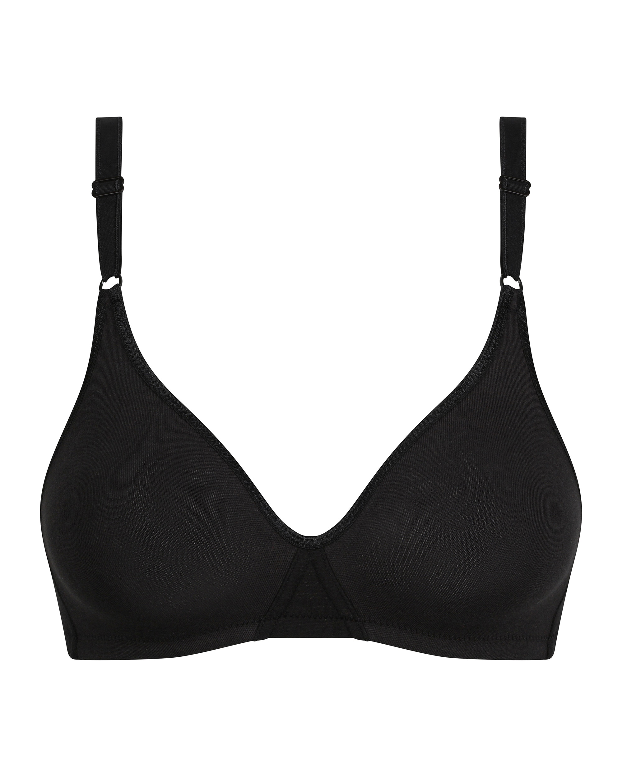 Sujetador sin aros de algodón - Dim - Negro Negro-5