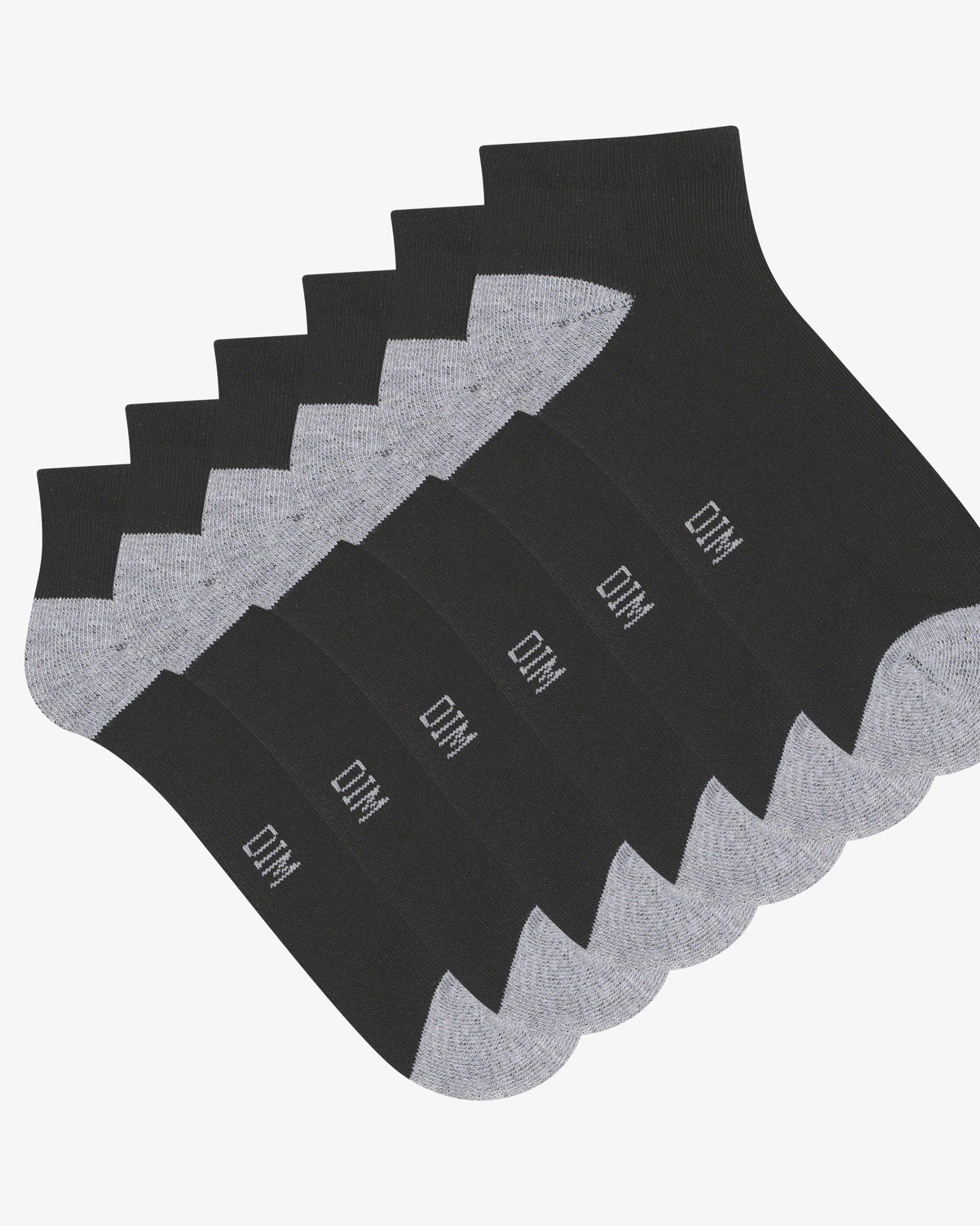 Pack de 3 calcetines deportivo corto - Dim - Negro Negro-3