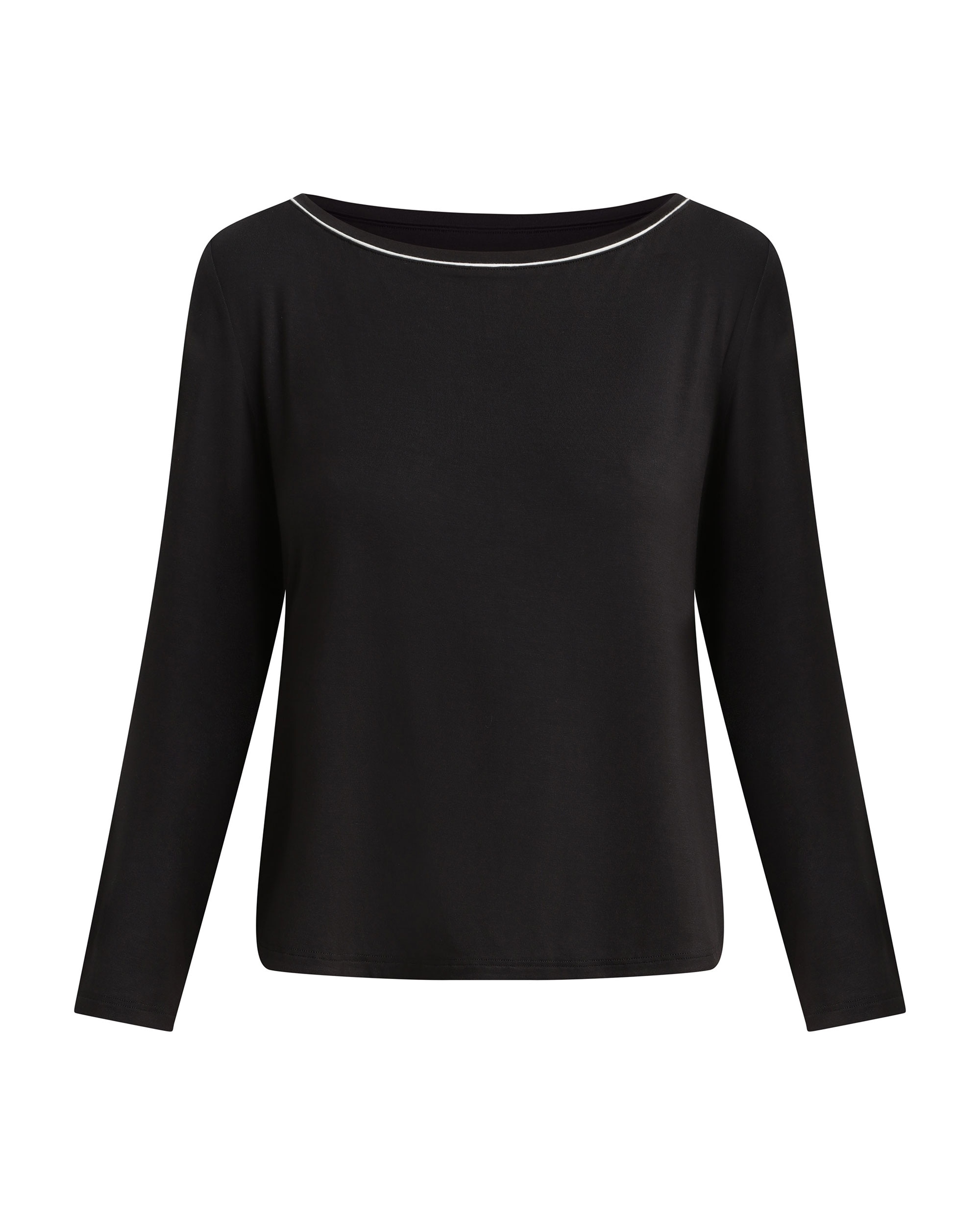 Camiseta deportiva de mujer cuello barco - Dim - Negro Negro-5