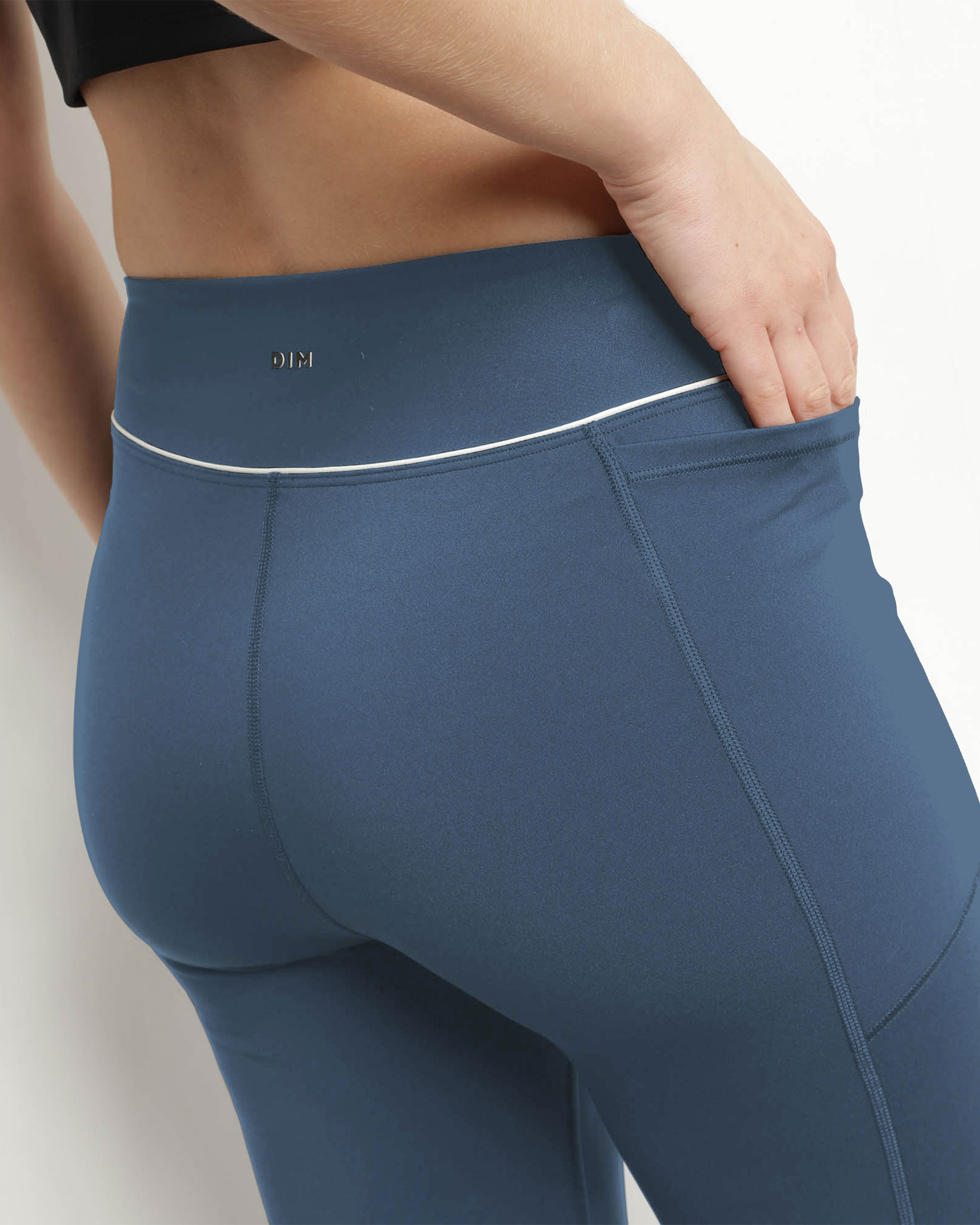 Legging deportivo moldeador largo 7/8 - Dim - Azul Azul-3