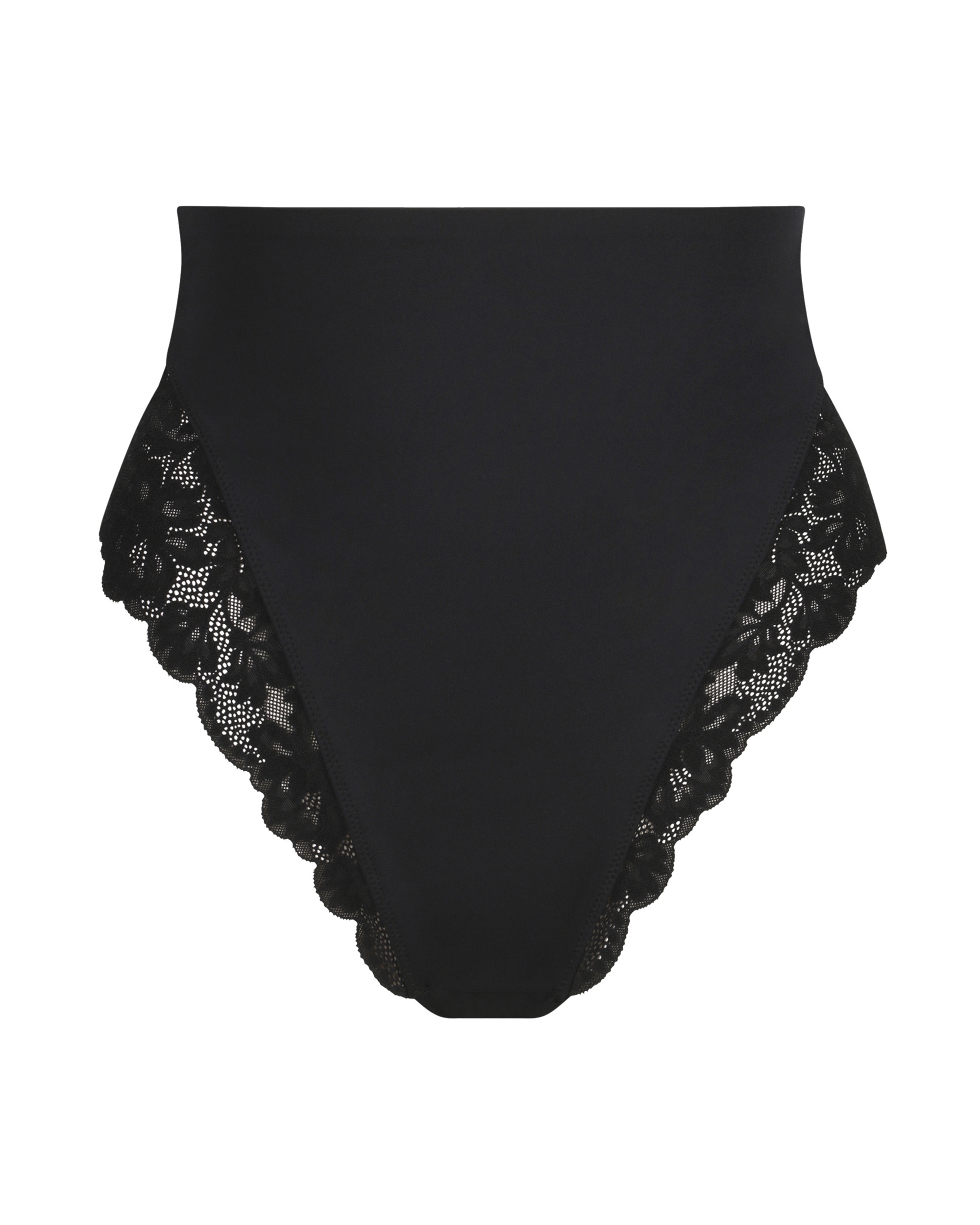 Braga reductora tipo tanga tiro ato con encaje - Dim - Negro Negro-3
