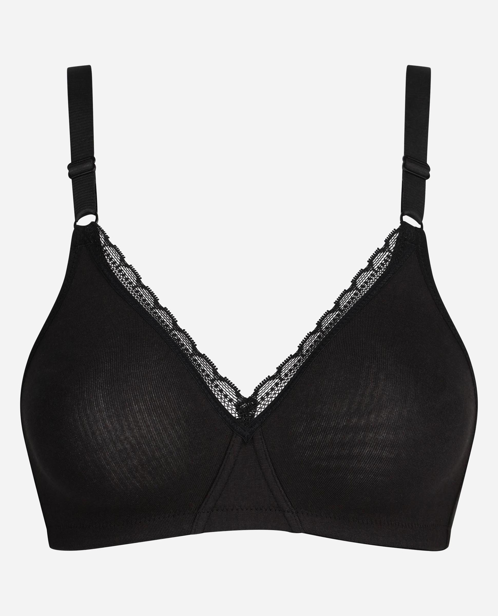 Sujetador sin aros de algodón - Dim - Negro Negro-5