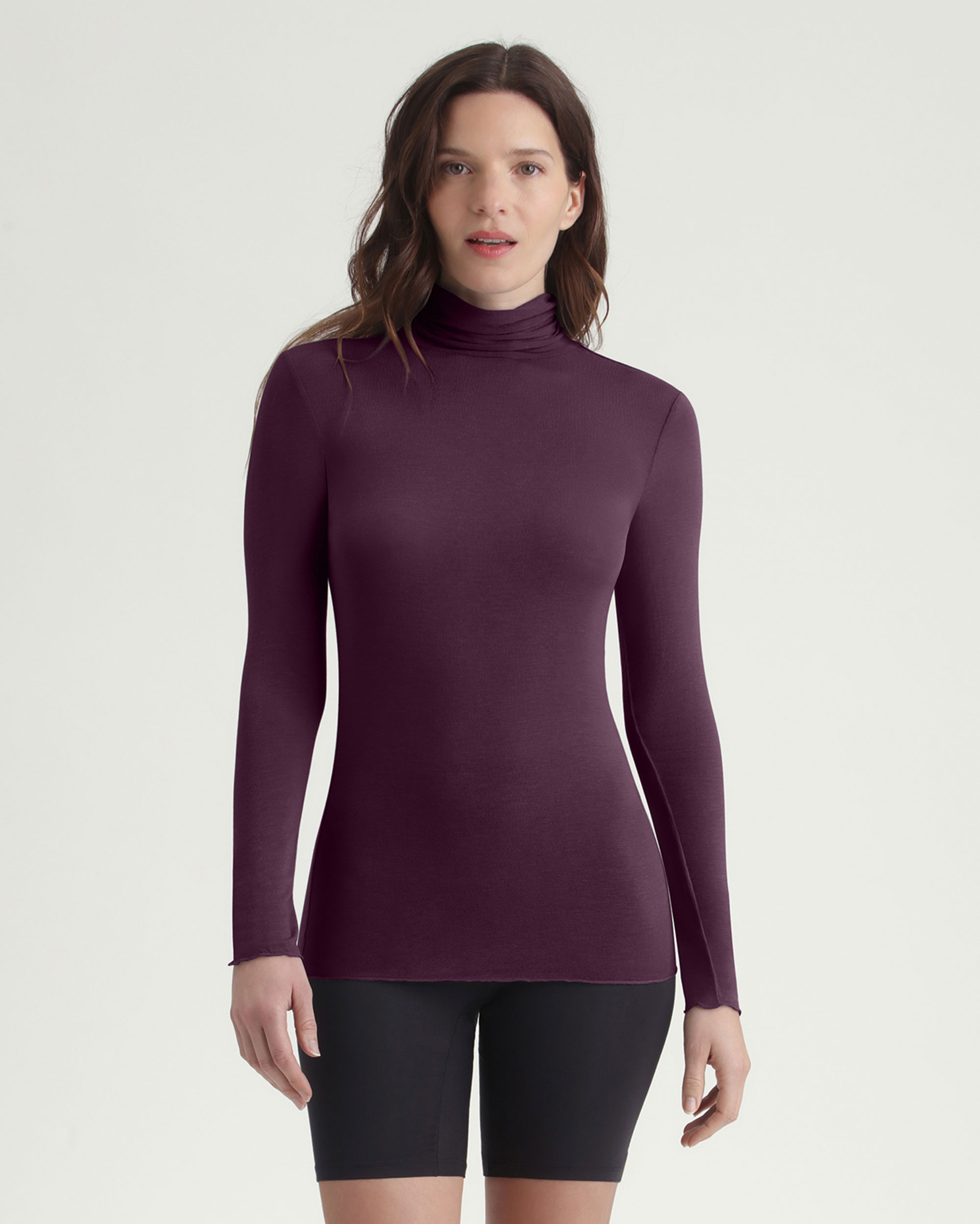 Imagen 1 de Camiseta térmica cuello alto dim x inès de la fressange - Morado Morado