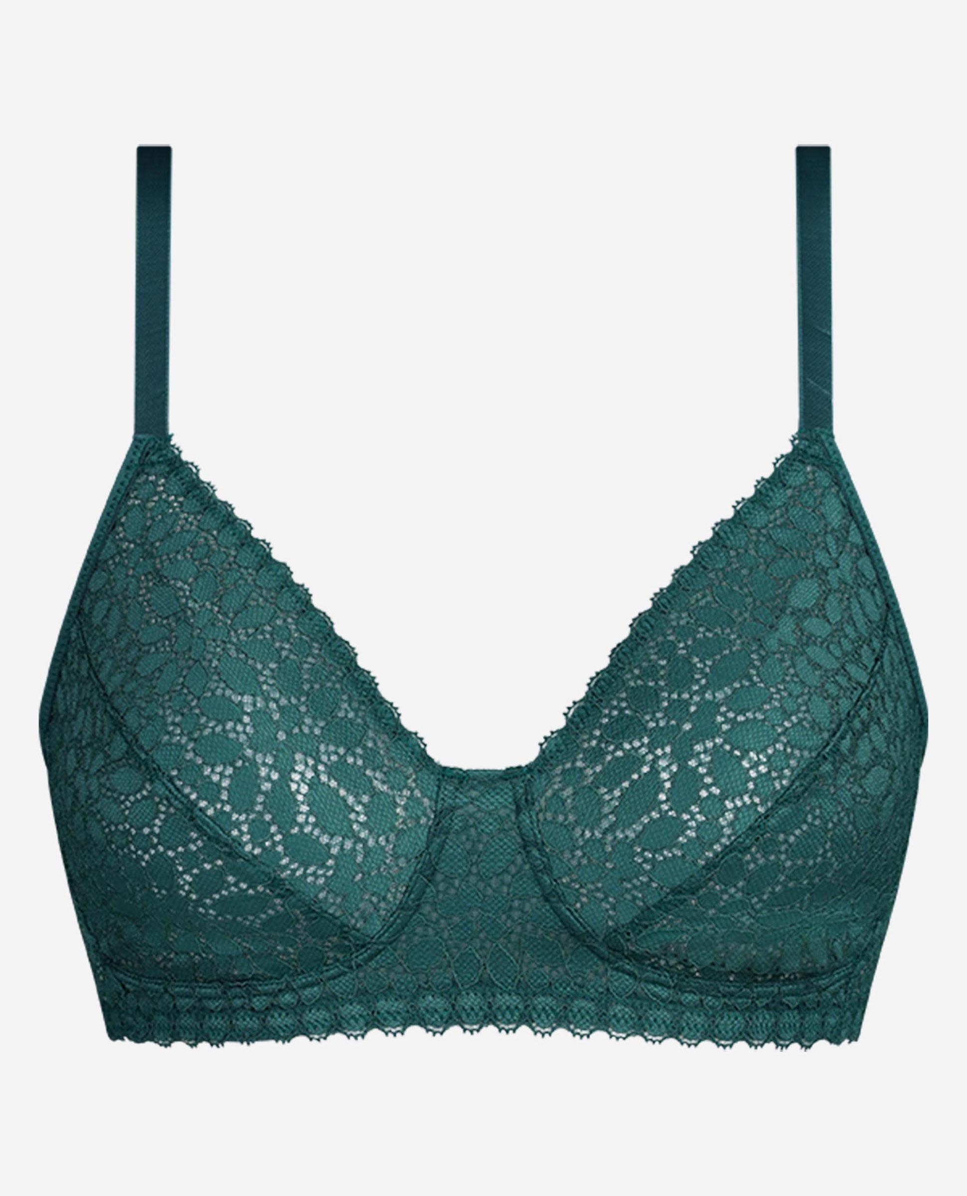 Sujetador sin aro de encaje floral daily dentelle - Dim - Esmeralda Esmeralda-5
