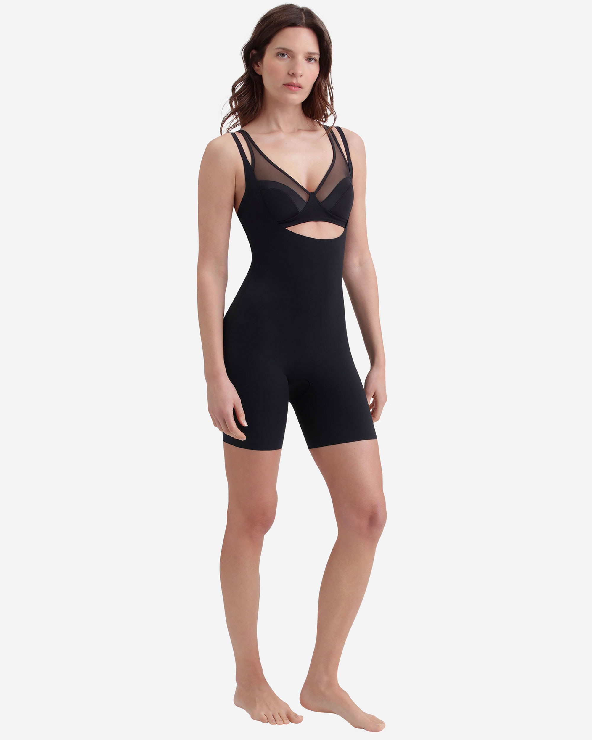 Body moldeador sin copas pantalon corto invisible - Dim - Negro Negro-3