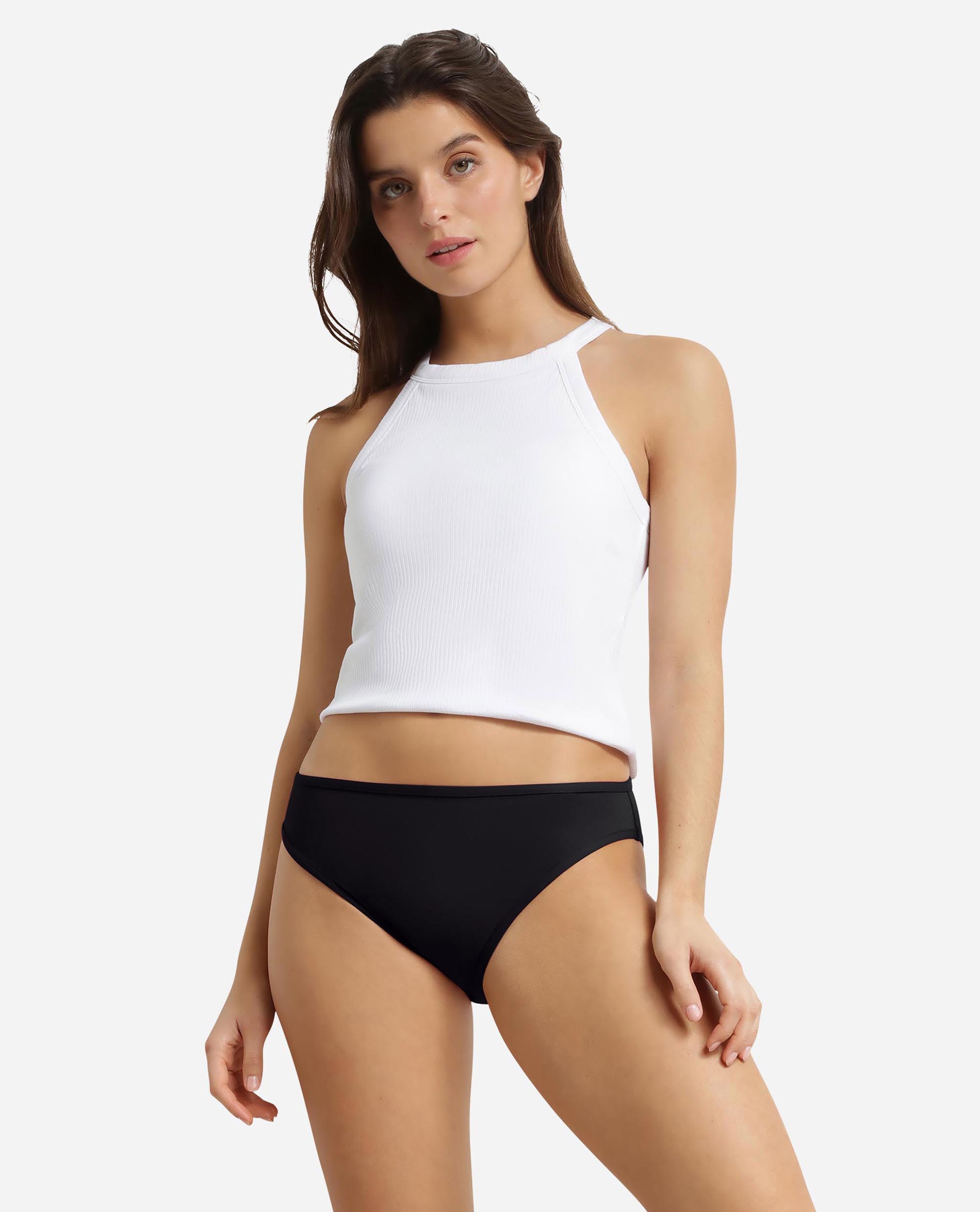 Braga de bikini menstrual dim protect - Negro Negro-3