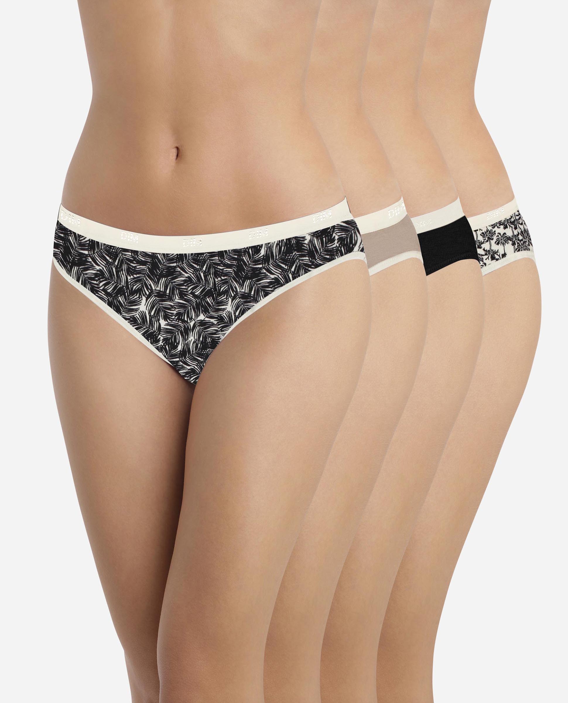 Imagen 0 de Pack de 4 bragas de algodón elástico estampadas Multicolor