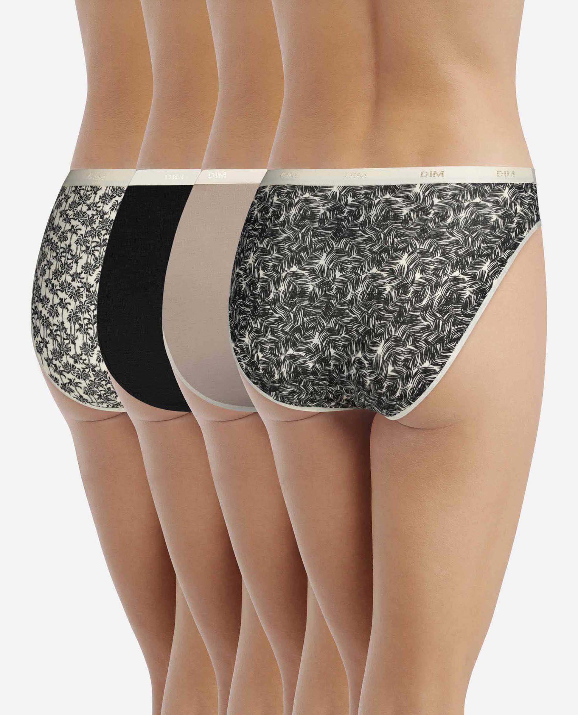 Pack de 4 bragas de algodón elástico estampadas - Dim - Multicolor Multicolor-2