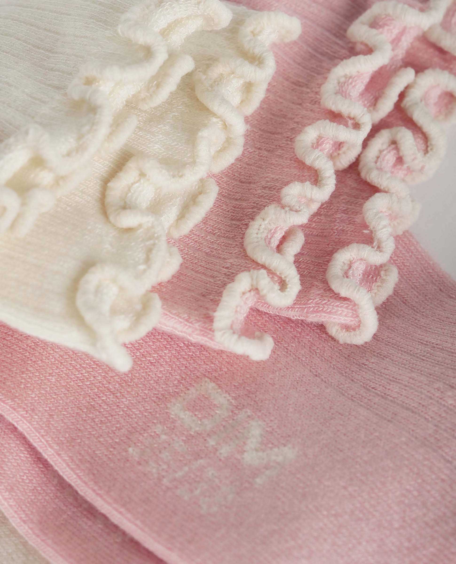 Pack de 2 calcetines tobillero de mujer algodón modal - Dim - Blanco / Rosa Blanco / Rosa-3