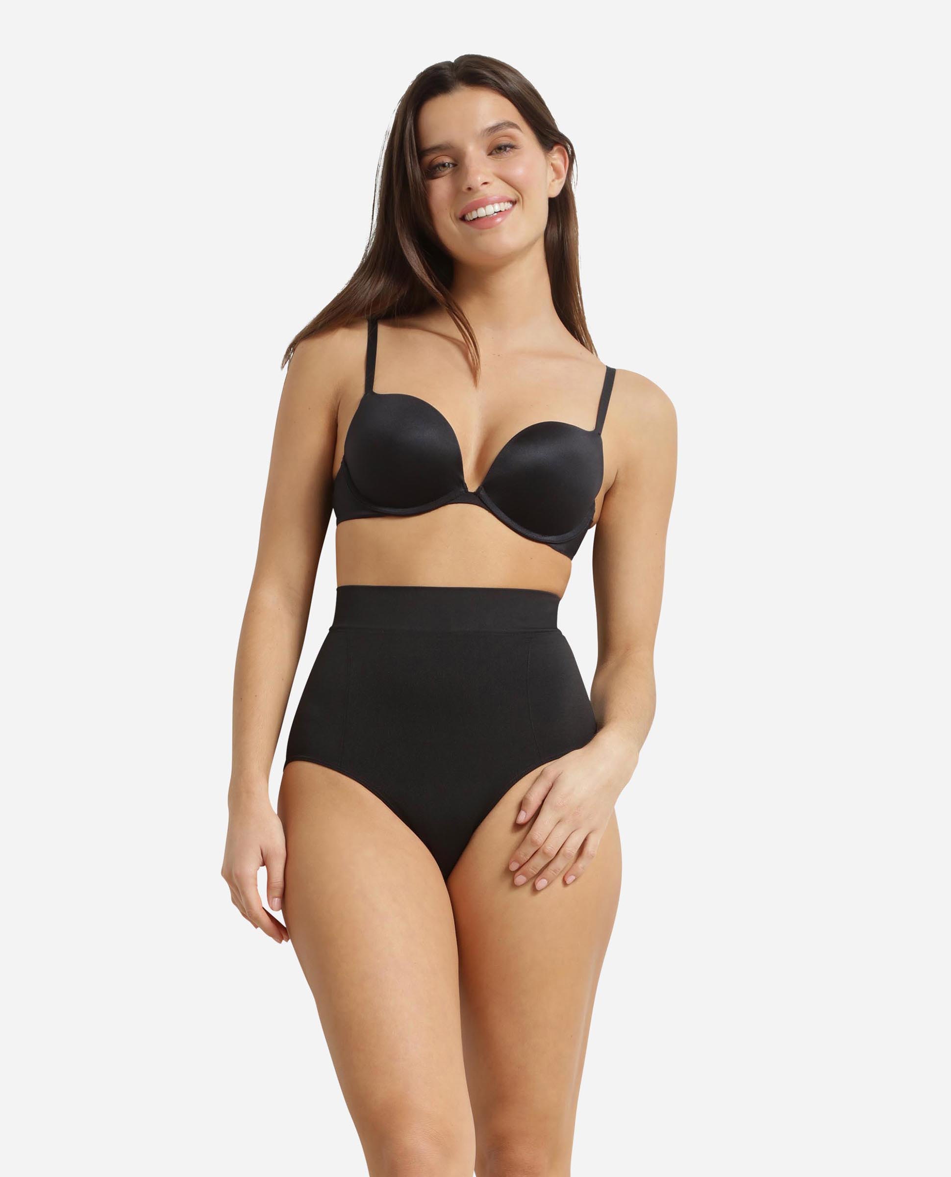 Faja reductora de talle alto efecto moldeador - Dim - Negro Negro-3