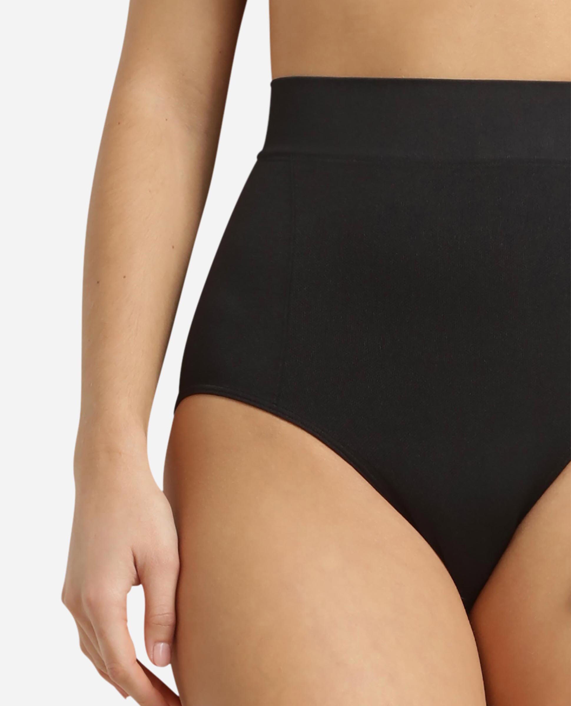 Faja reductora de talle alto efecto moldeador - Dim - Negro Negro-4