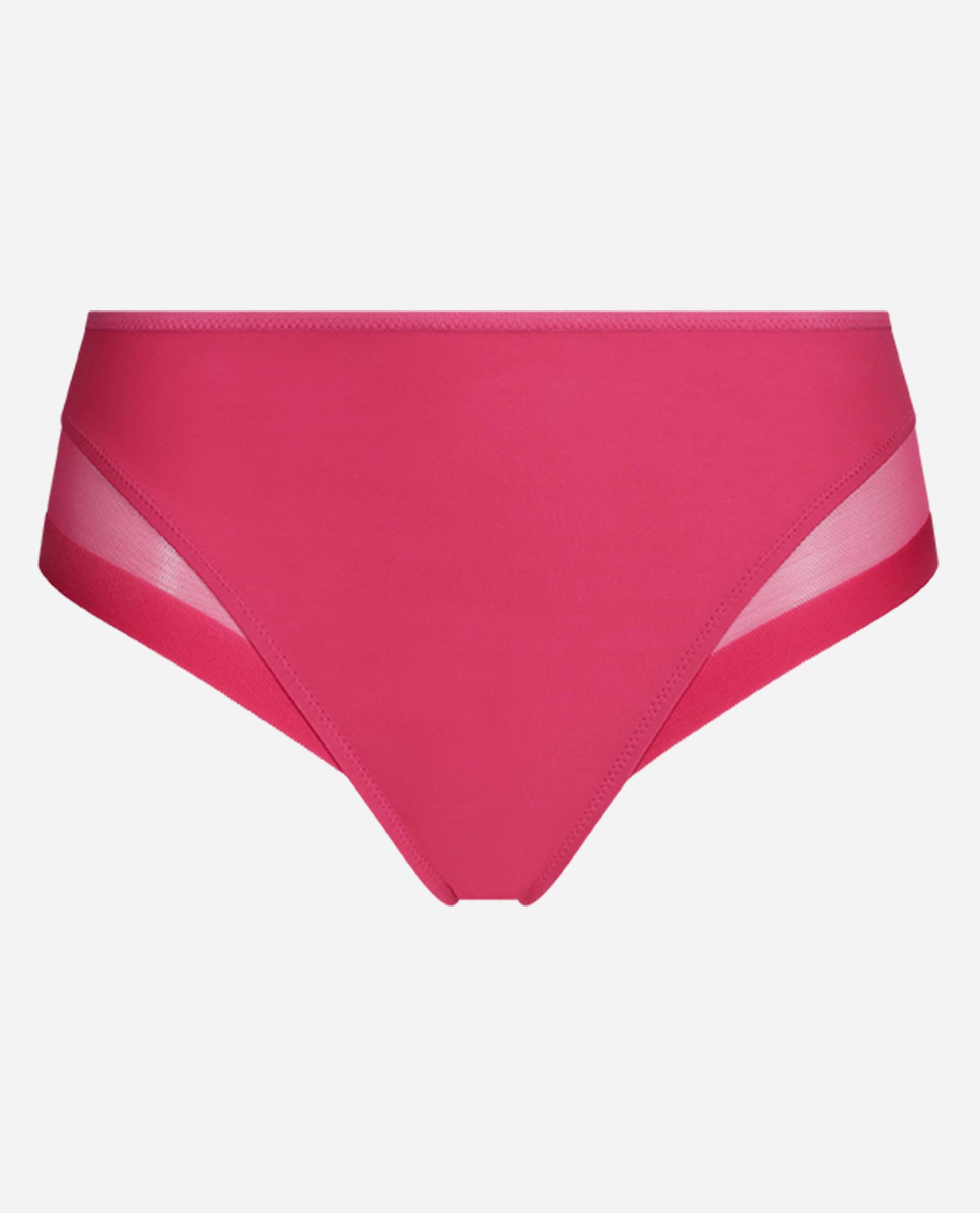 Braga clásica de suave microfibra con detalles en malla - Dim - Fucsia Fucsia-5