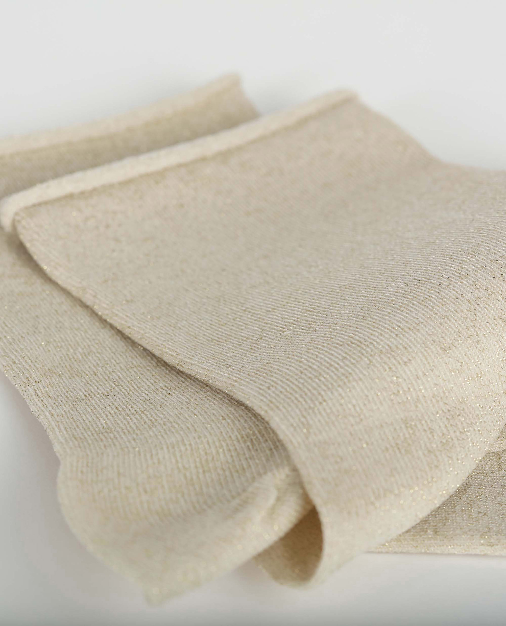 Calcetines tobilleros de mujer con lurex - Dim - Madera natural Madera natural-3