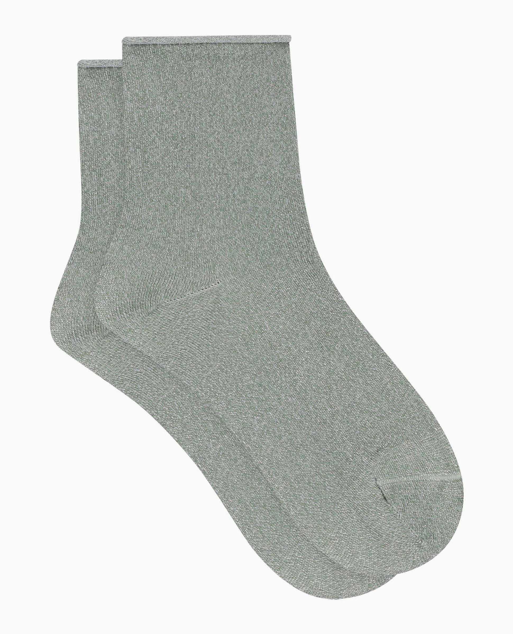 Calcetines tobilleros de mujer con lurex - Dim - Gris Gris-2