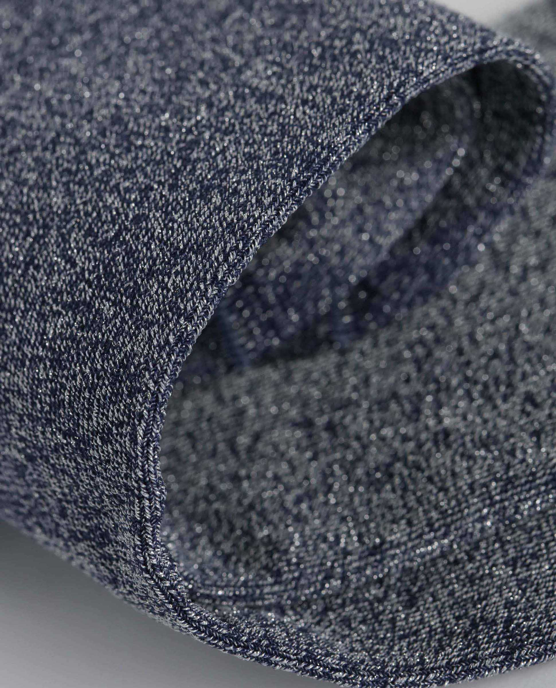 Calcetines tobilleros de mujer con lurex - Dim - Azul marino Azul marino-3