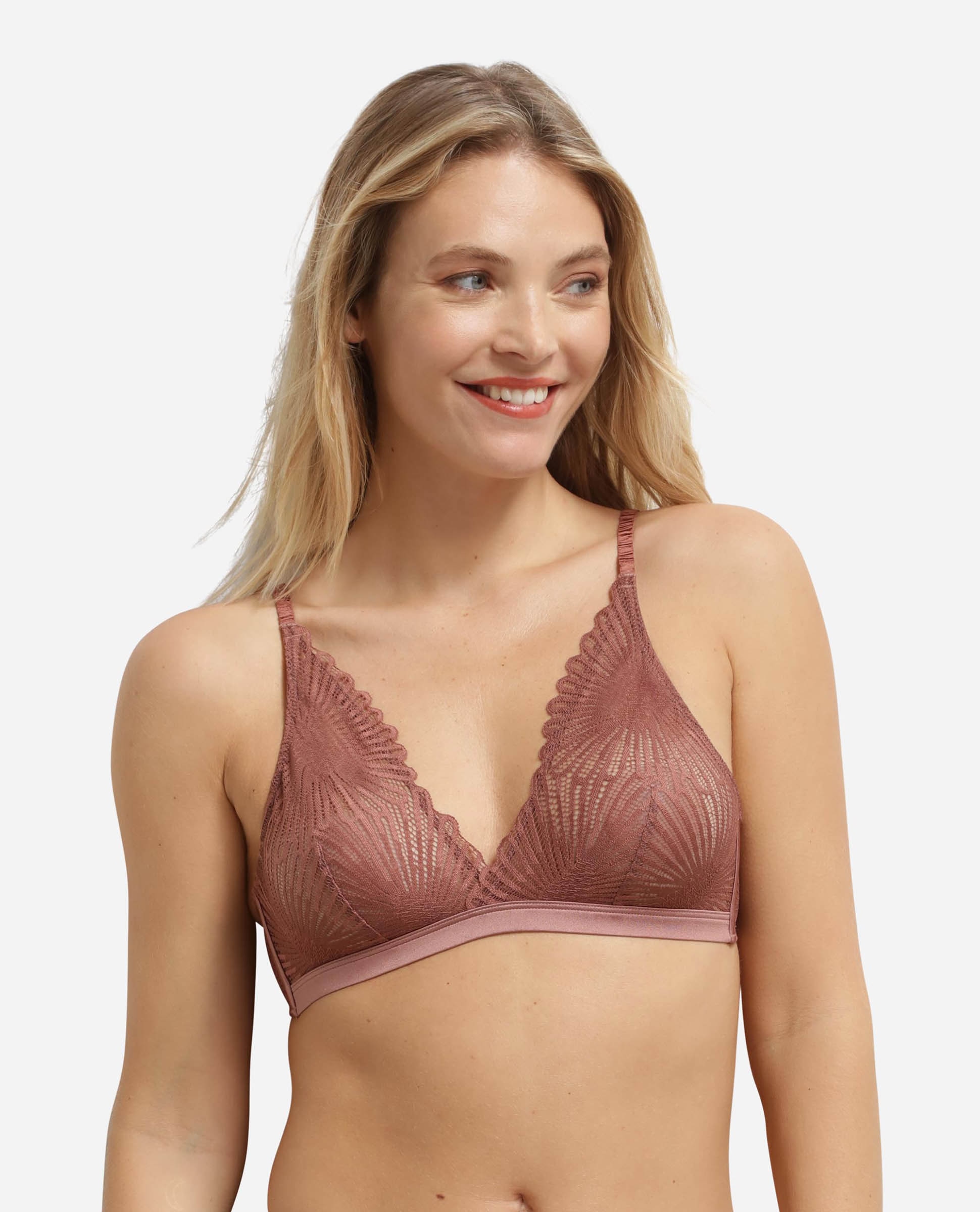 Imagen 0 de Sujetador bralette de mujer en encaje Maquillaje