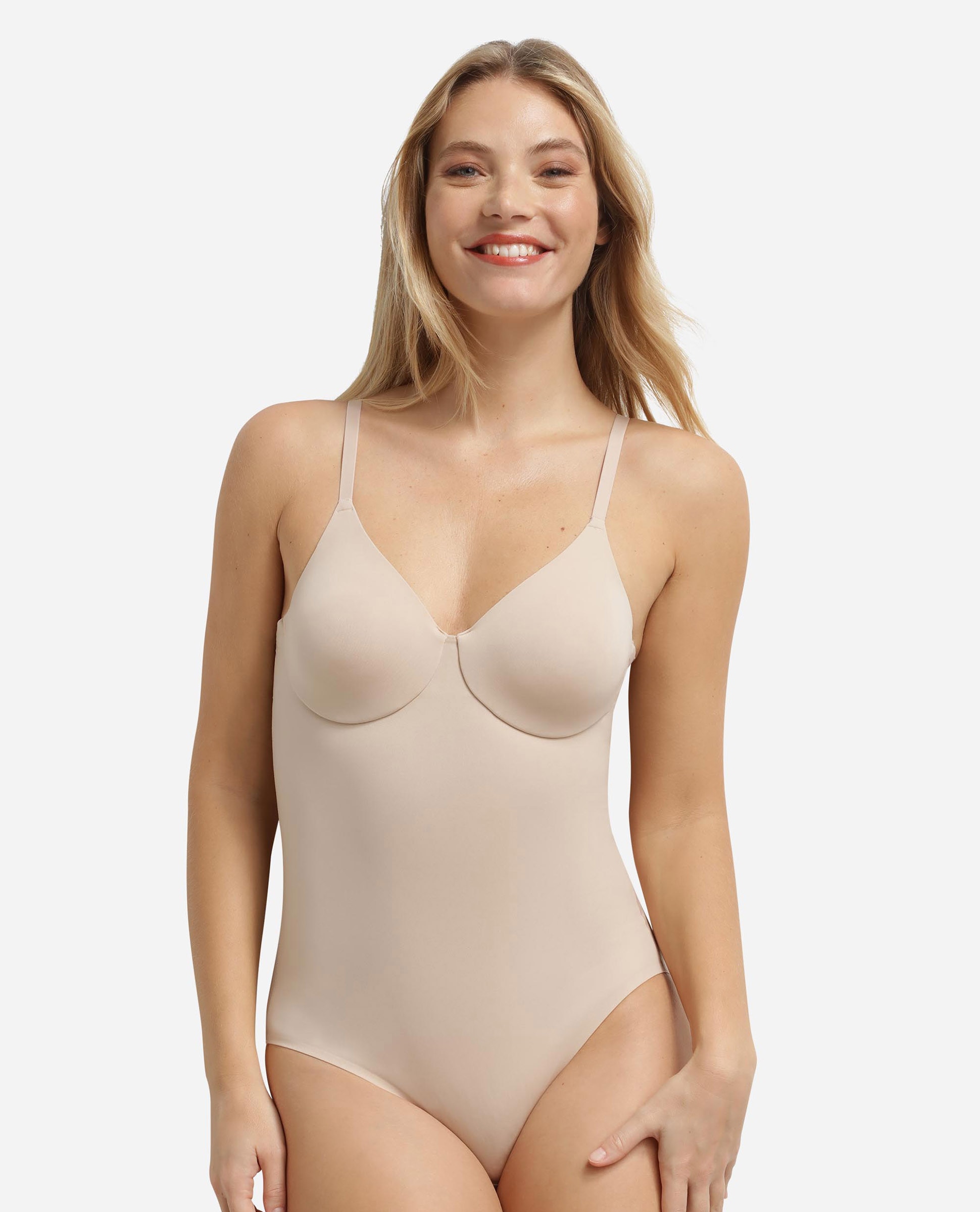 Dim - Body invisible de mujer con sujetador integrado de microfibra.