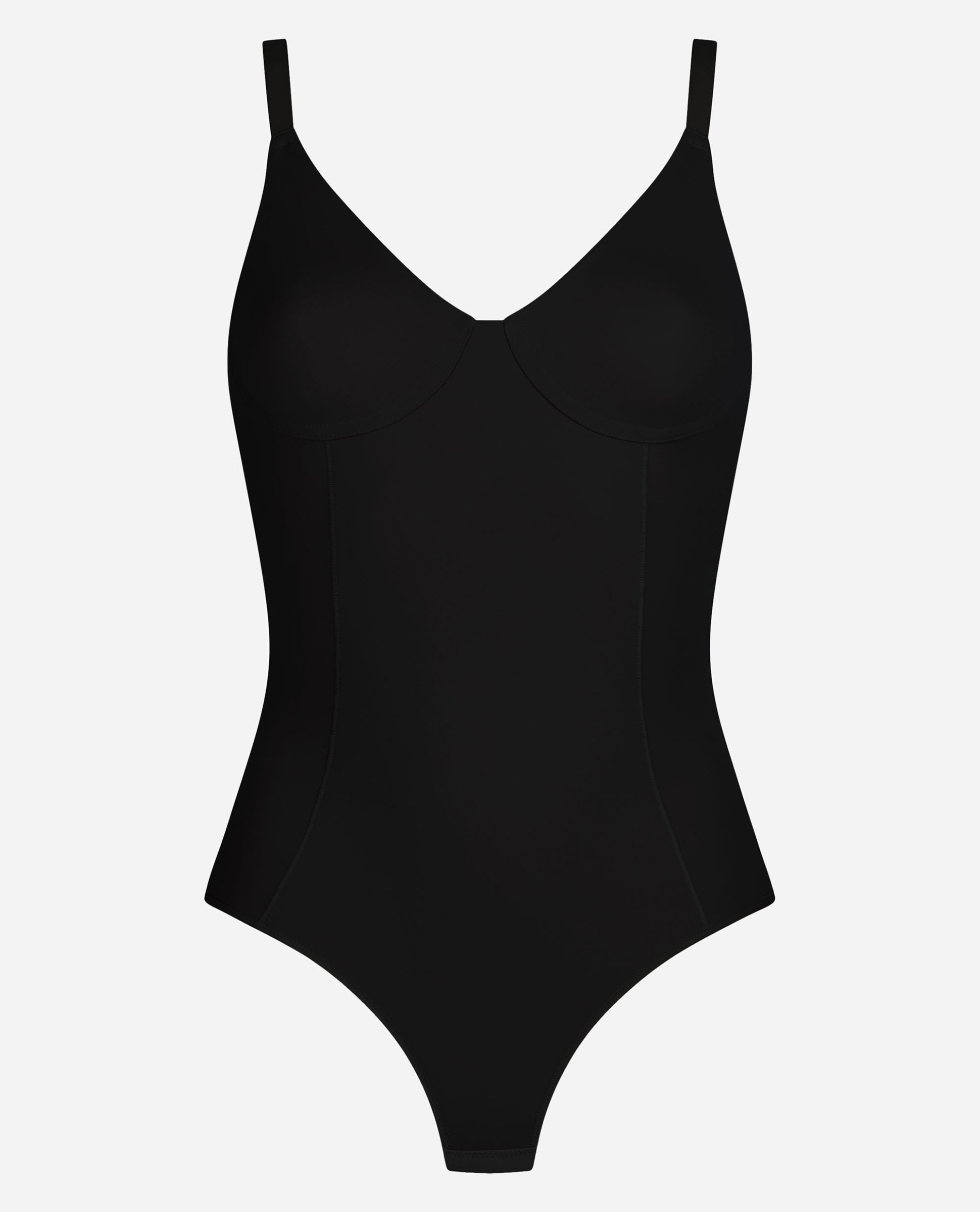 Body moldeador invisible de mujer con sujetador incorporado - Dim - Negro Negro-5