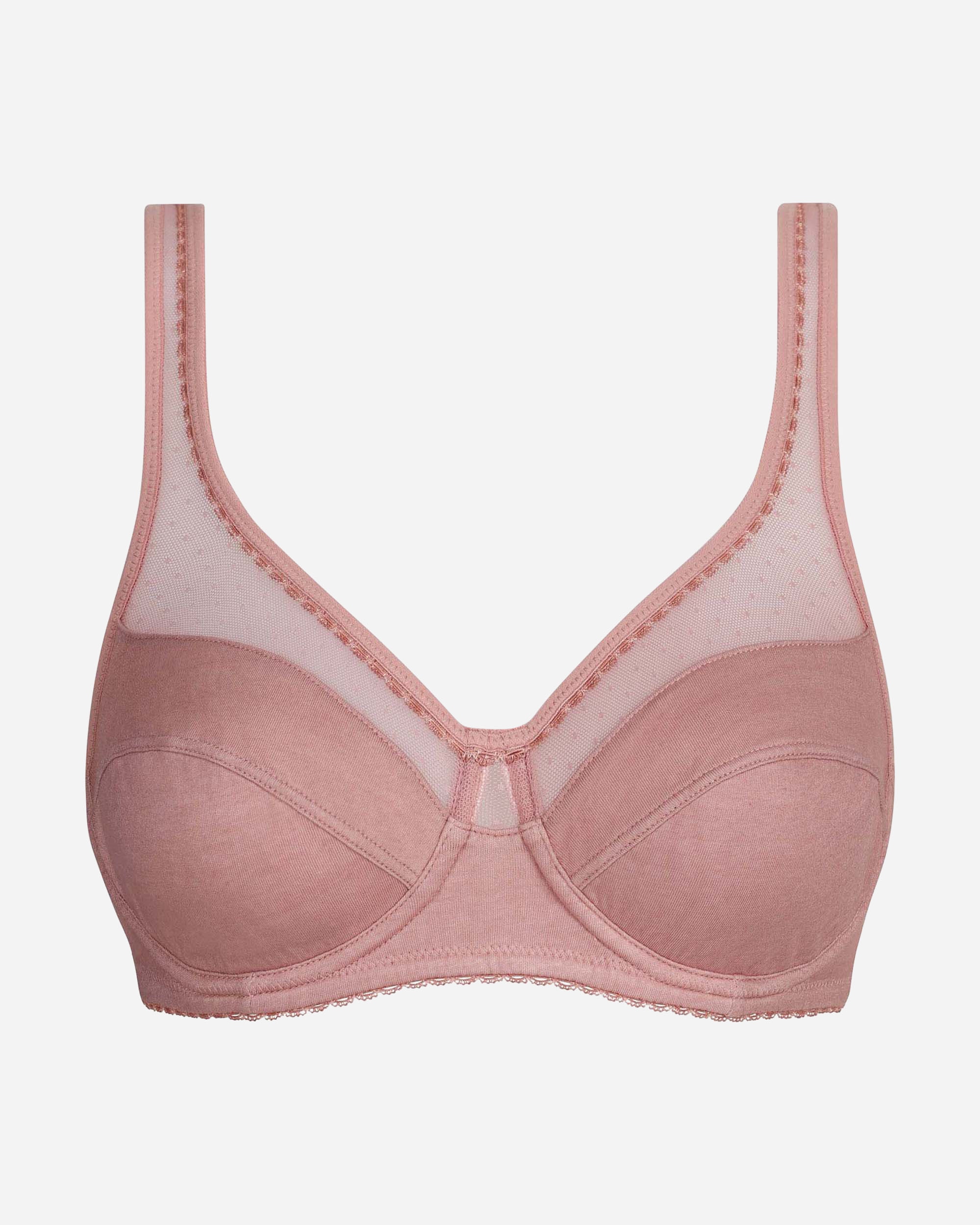Sujetador con aro de algodón orgánico generous - Dim - Rosa pastel Rosa pastel-5