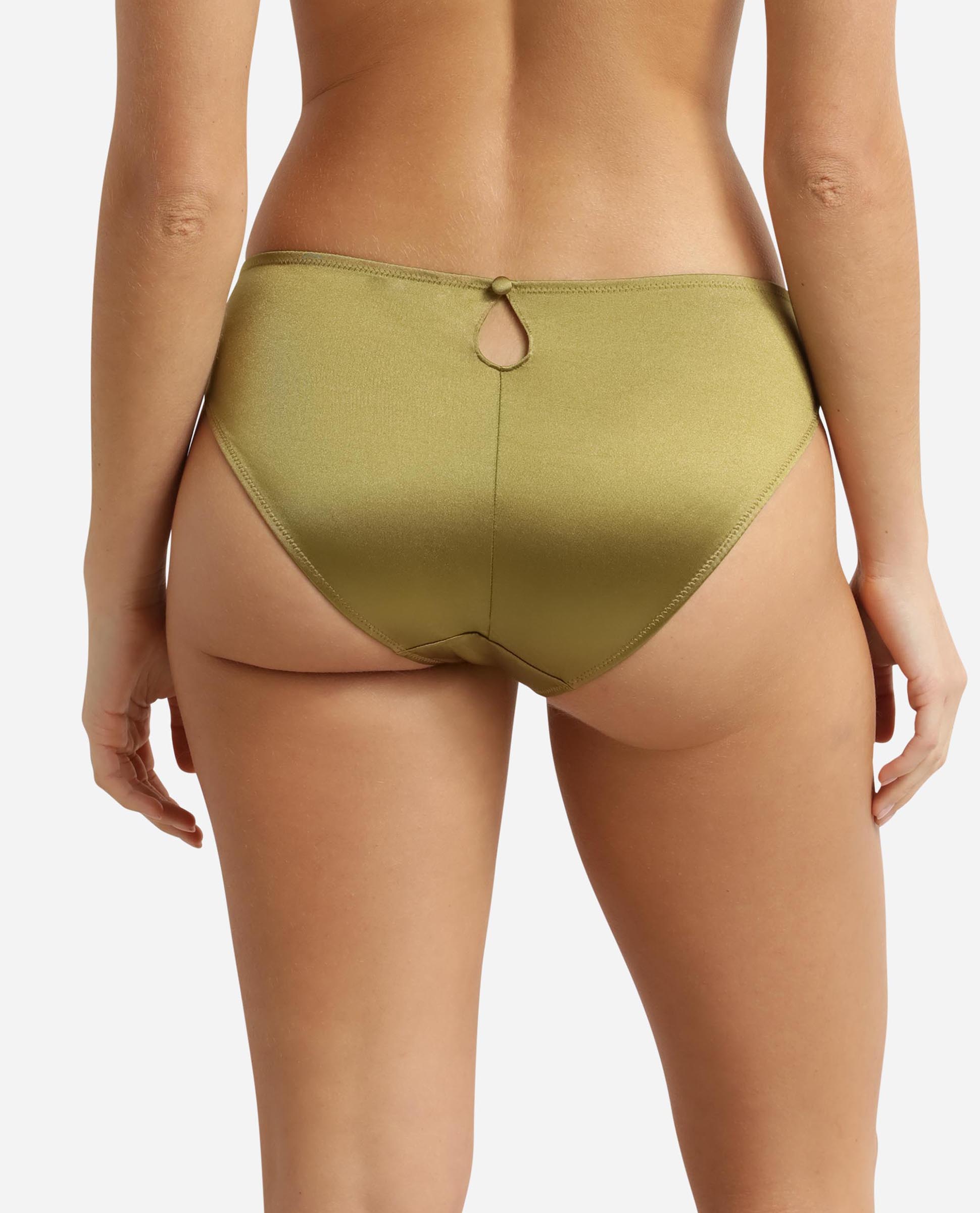 Braga clásica de mujer en tejido suave con efecto luminoso - Dim - Verde Oliva Verde Oliva-2
