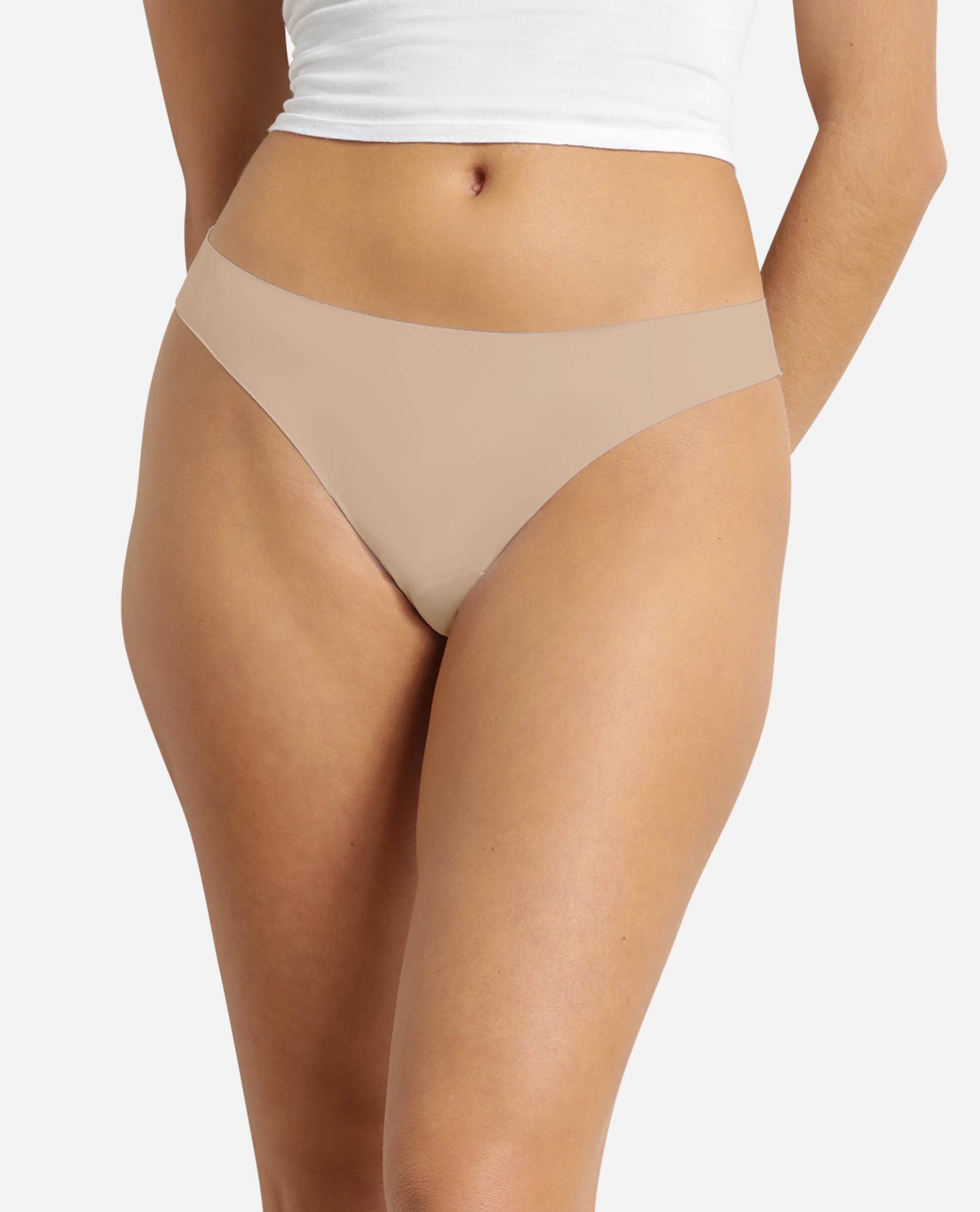 Tanga invisible para mujer en microfibra - Dim - Natural Natural-1