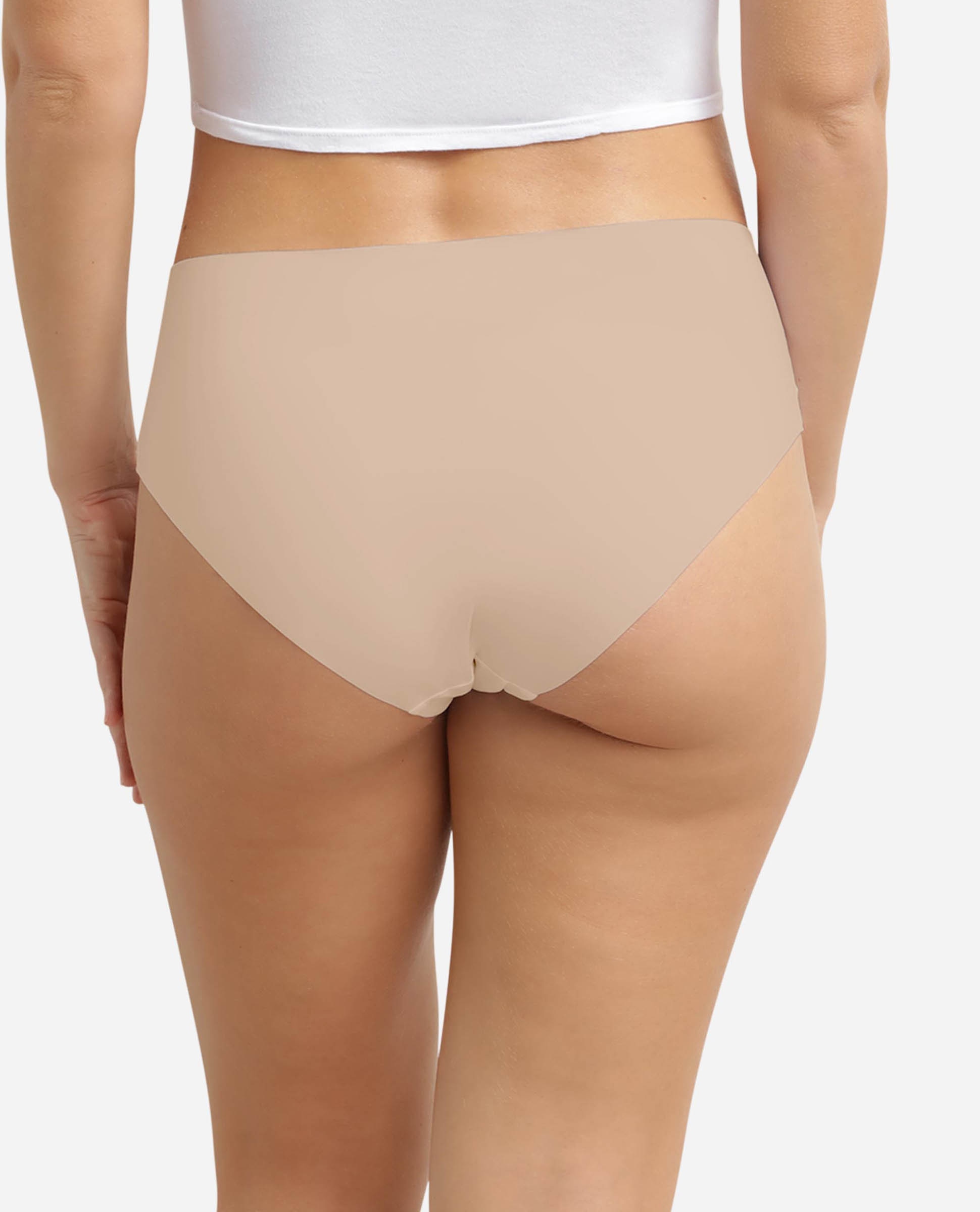 Bragas de cintura alta invisibles para mujer en microfibra - Dim - Natural Natural-2