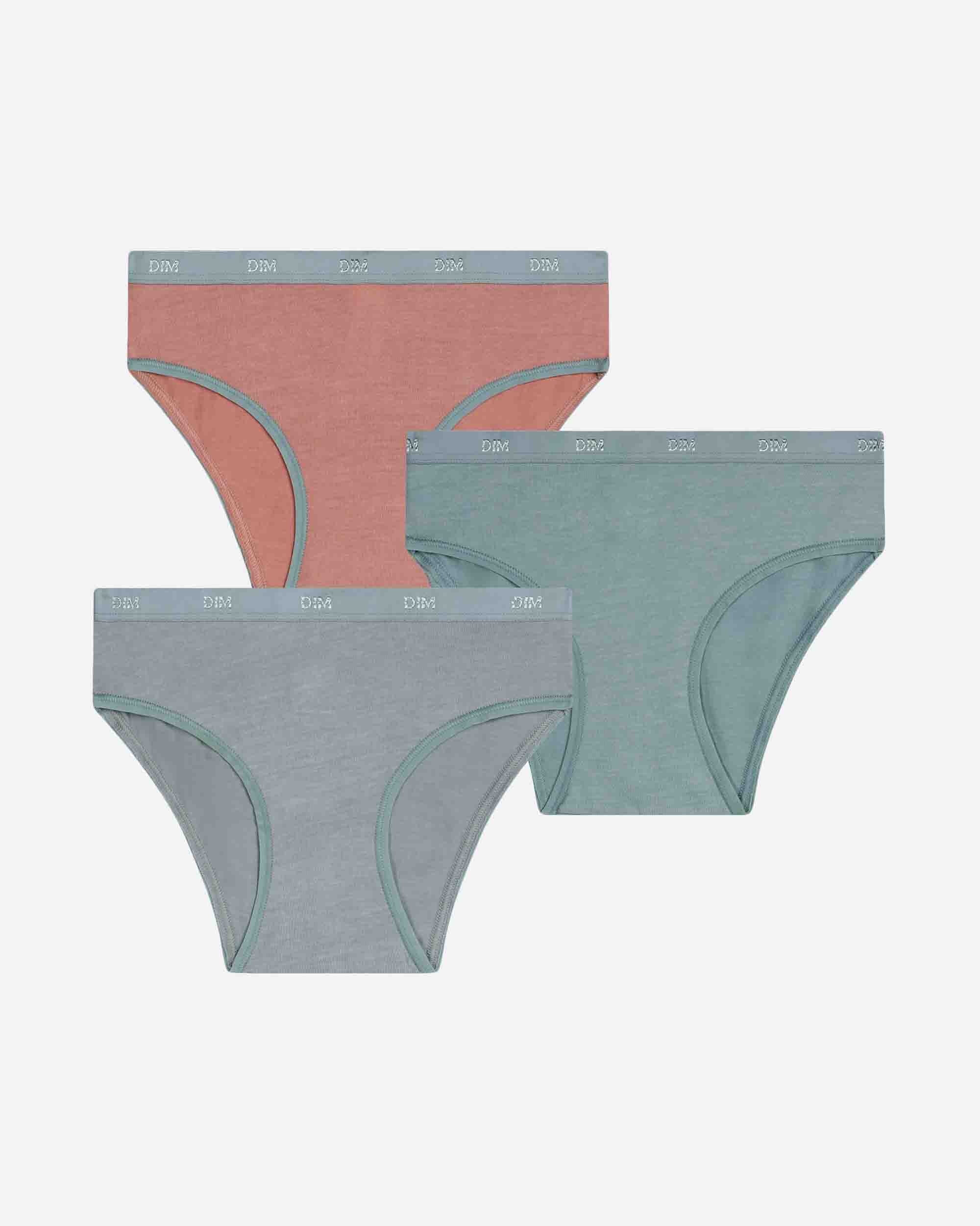 Imagen 0 de Pack de 3 bragas de niña de algodón Multicolor