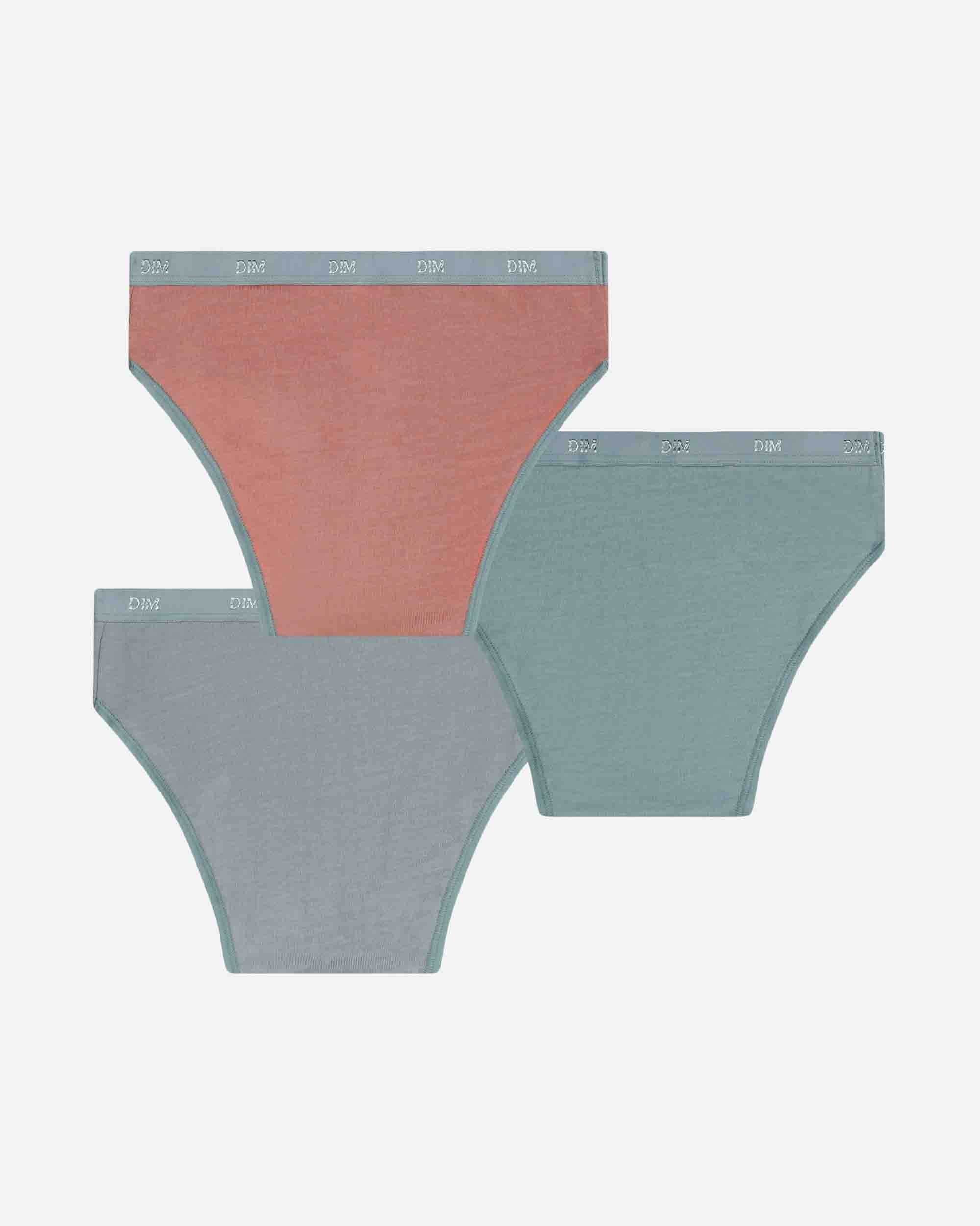 Pack de 3 bragas de niña de algodón - Dim - Multicolor Multicolor-3