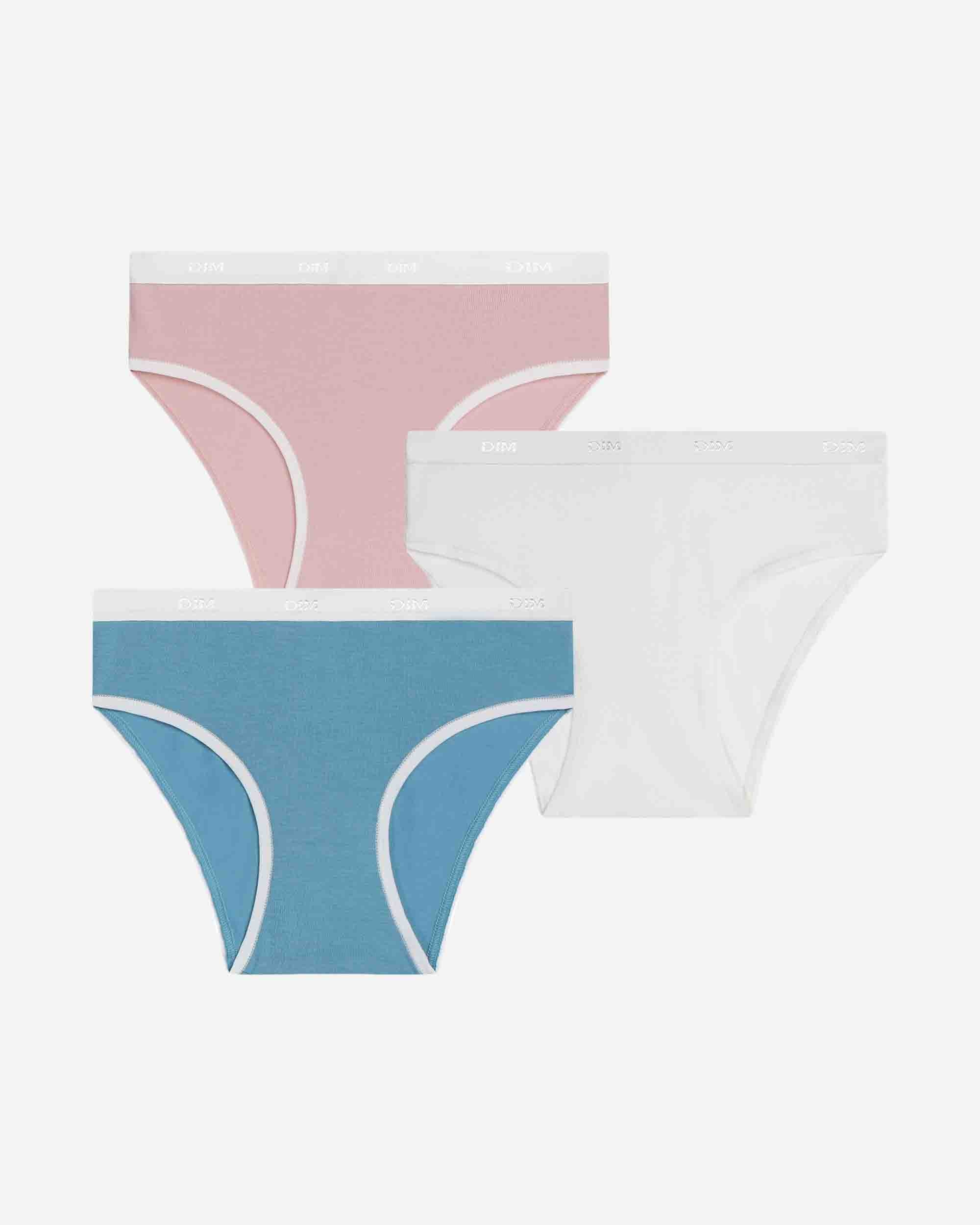Imagen 0 de Pack de 3 bragas de niña de algodón Multicolor