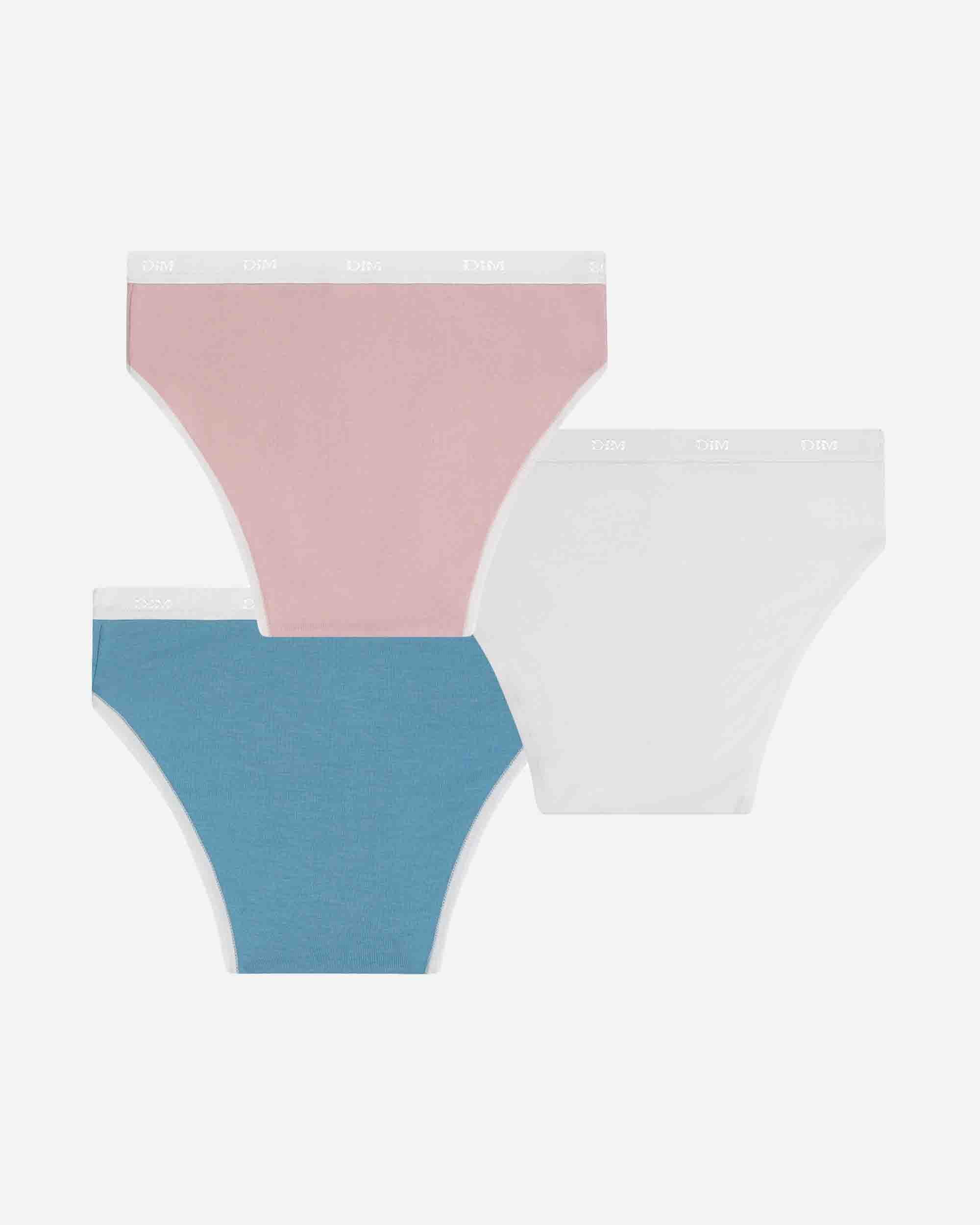 Pack de 3 bragas de niña de algodón - Dim - Multicolor Multicolor-3