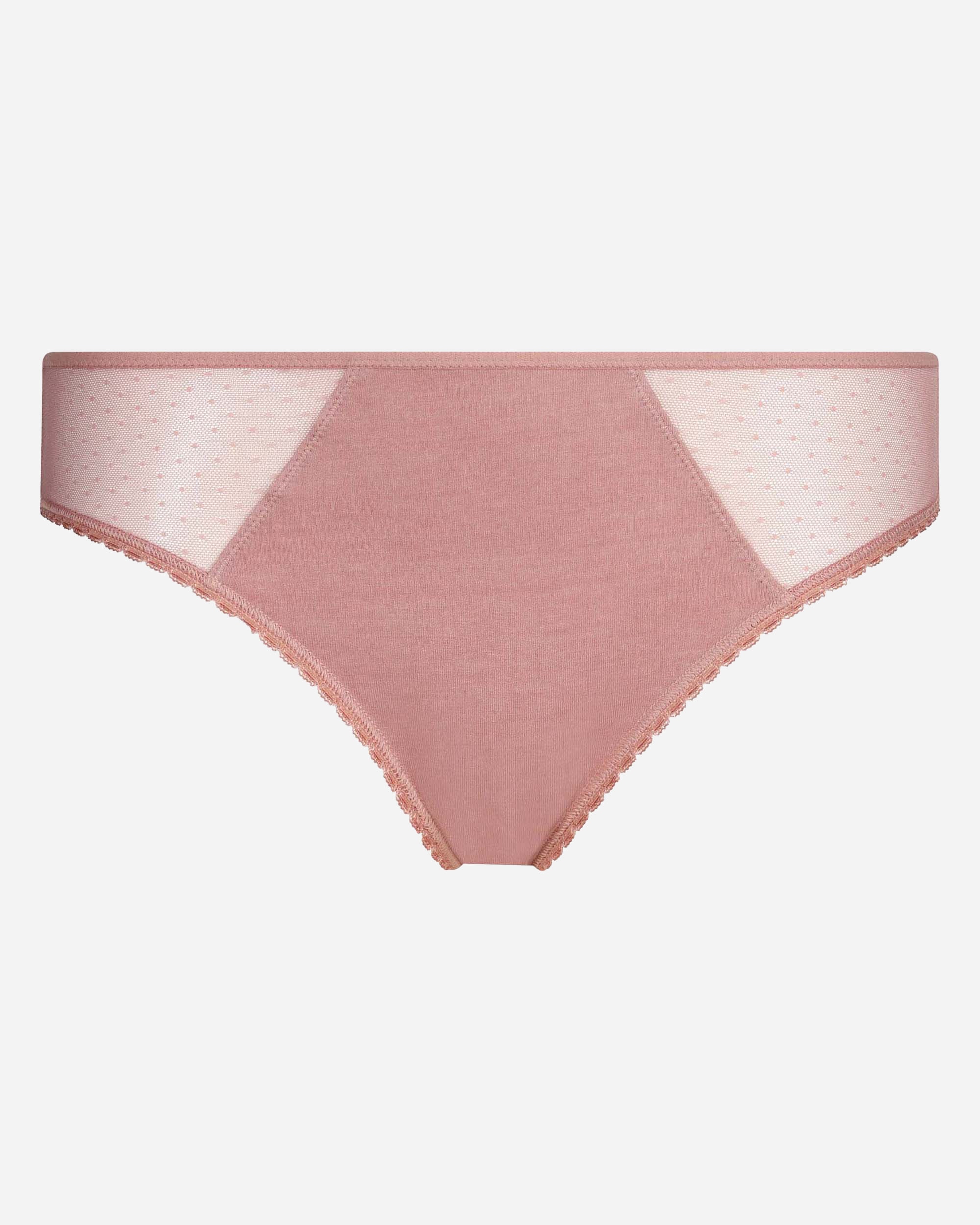 Braga clásica generous de algodón orgánico con costados de malla - Dim - Rosa pastel Rosa pastel-5