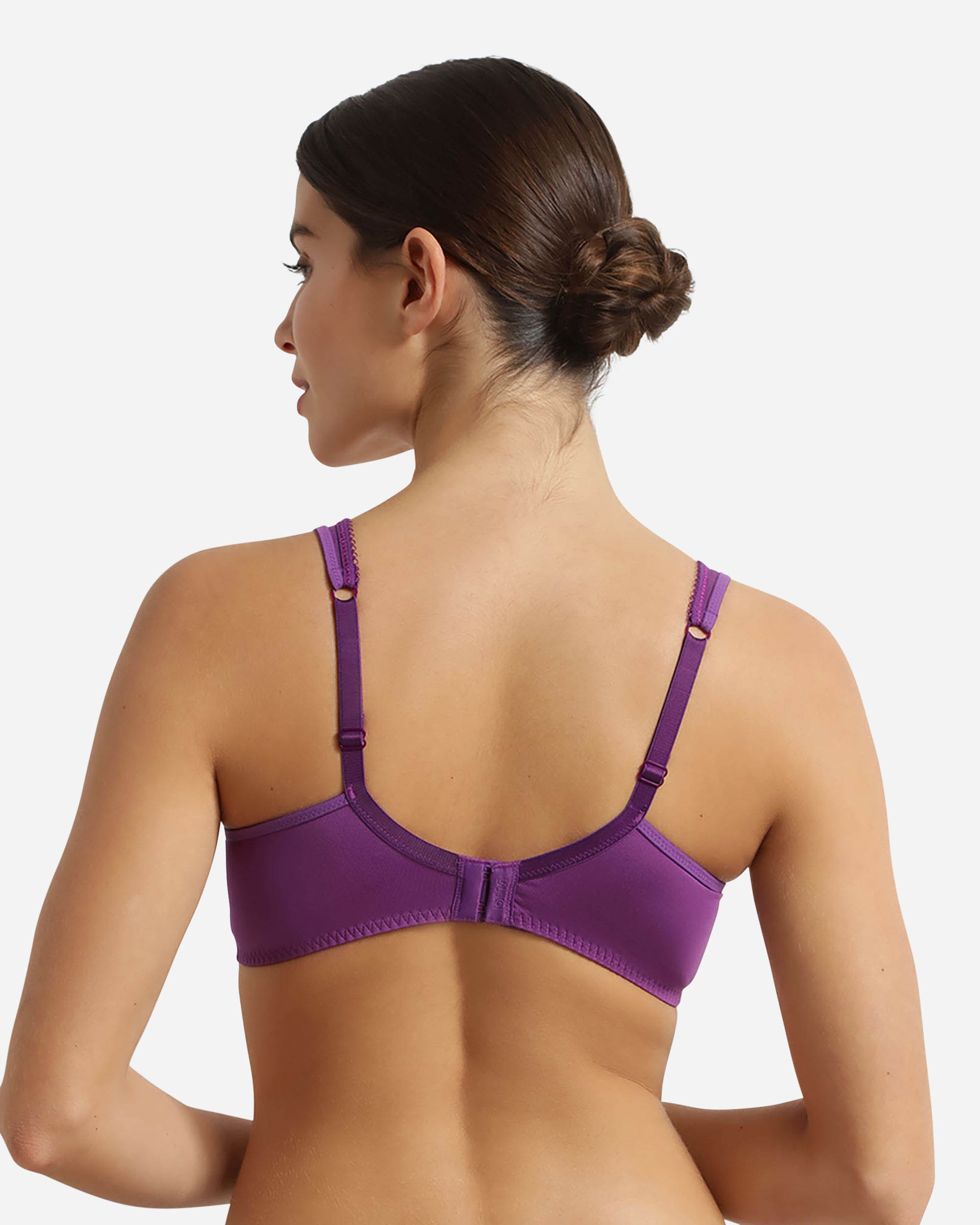 Imagen 2 de Sujetador con aro de capacidad con encaje generous essentiel - Dim - Violeta Violeta